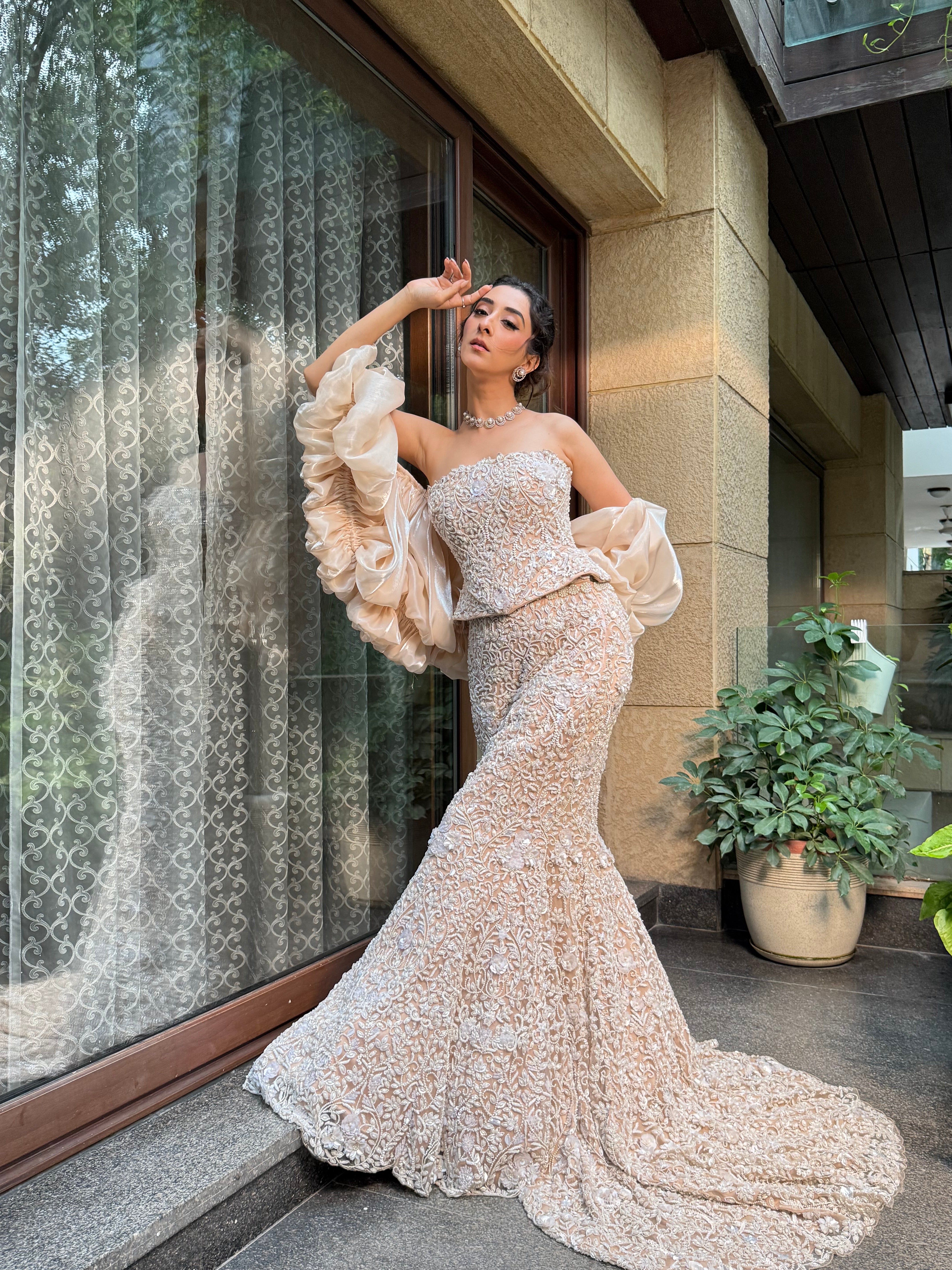 Cindrelle Corset mermaid lehenga