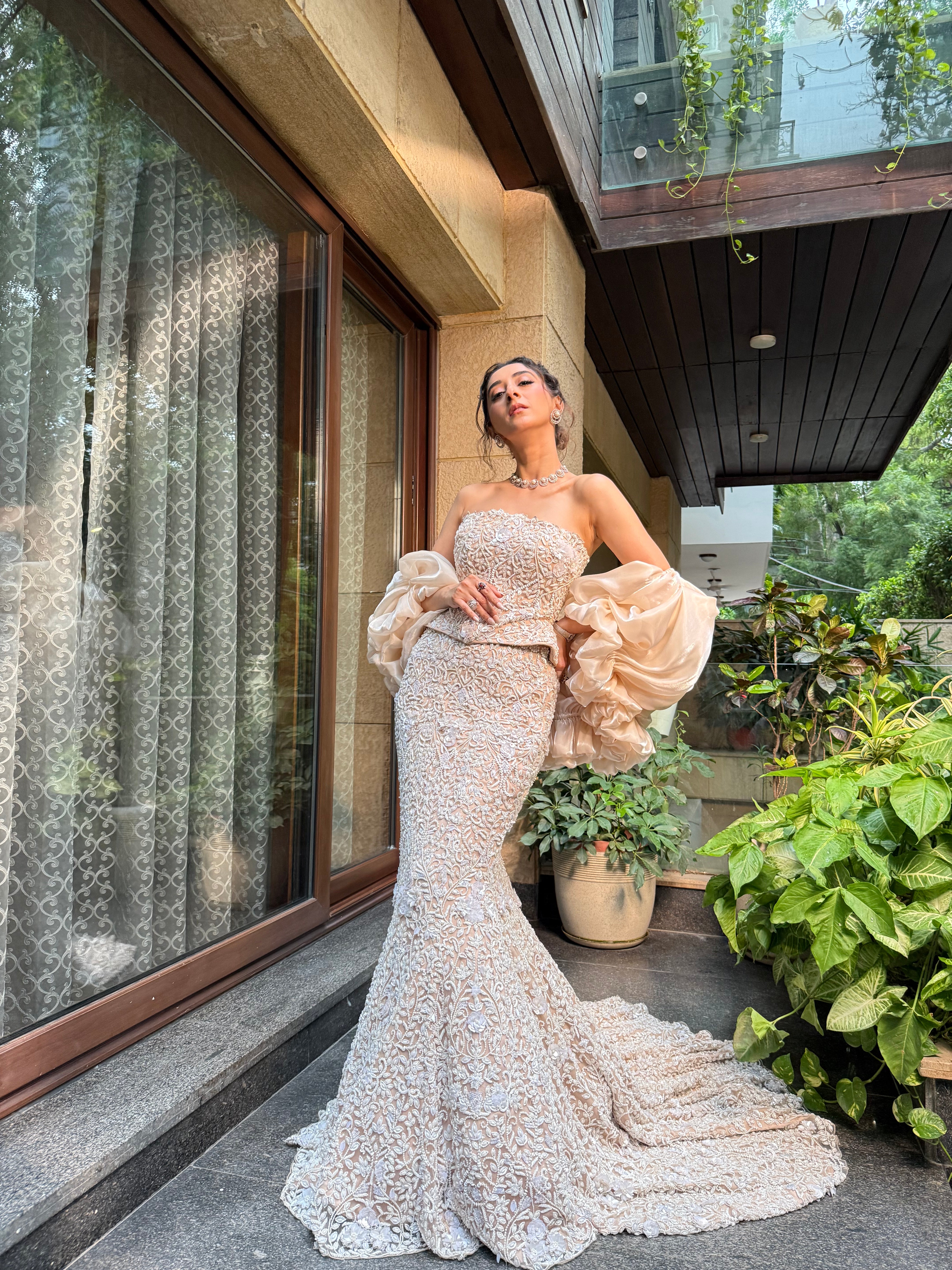 Cindrelle Corset mermaid lehenga