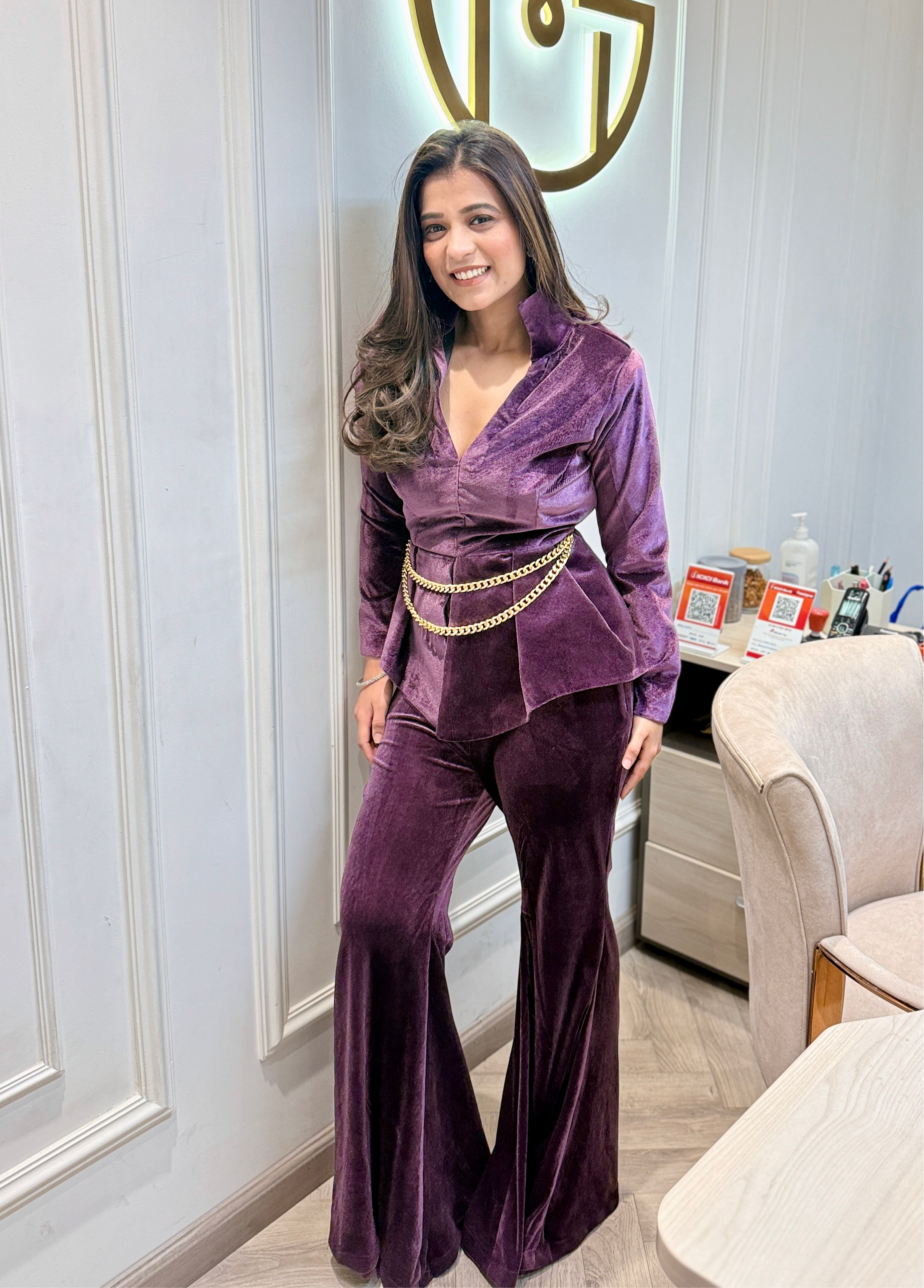 LAVENDER VELVET CO-ORD