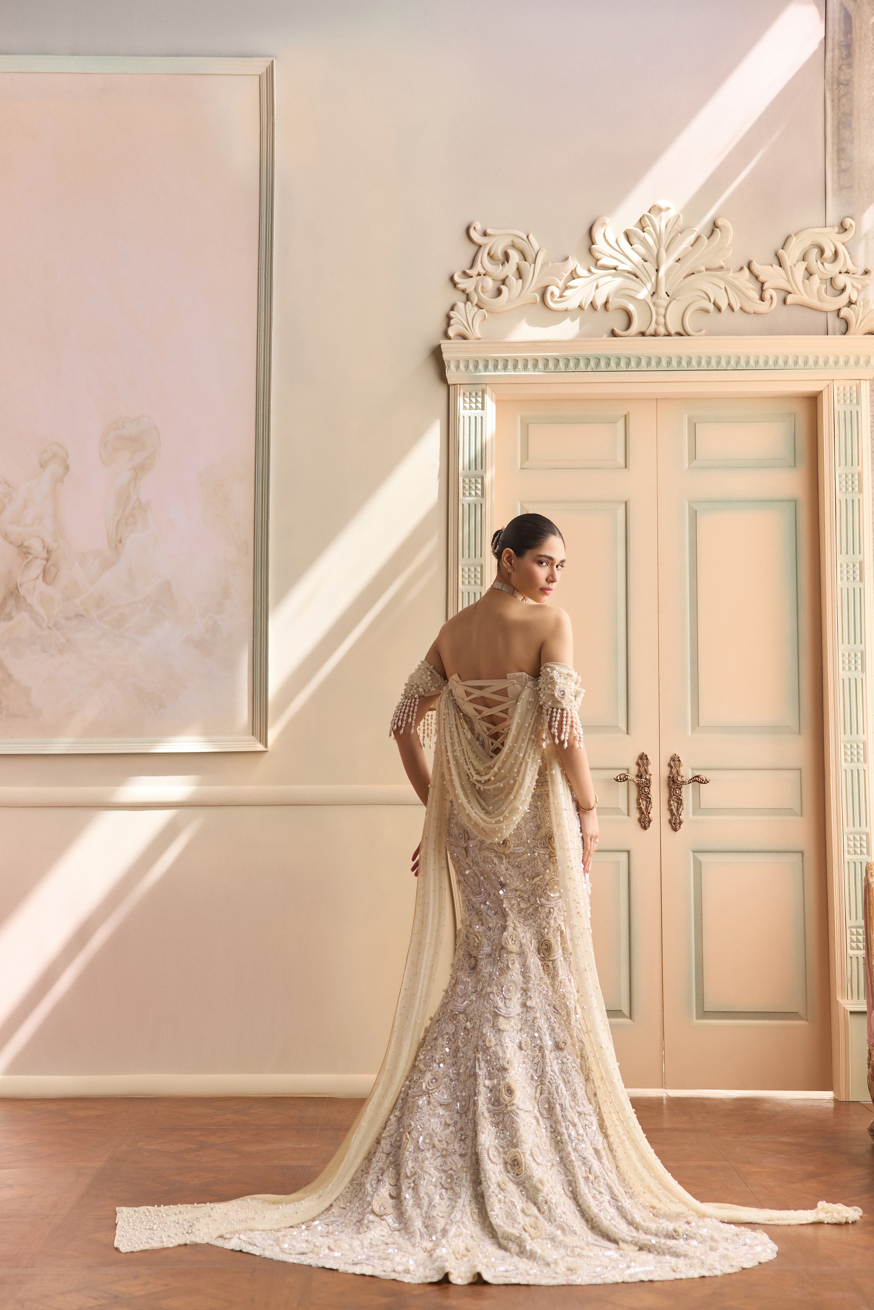 Gardenia- Ivory Mermaid lehenga