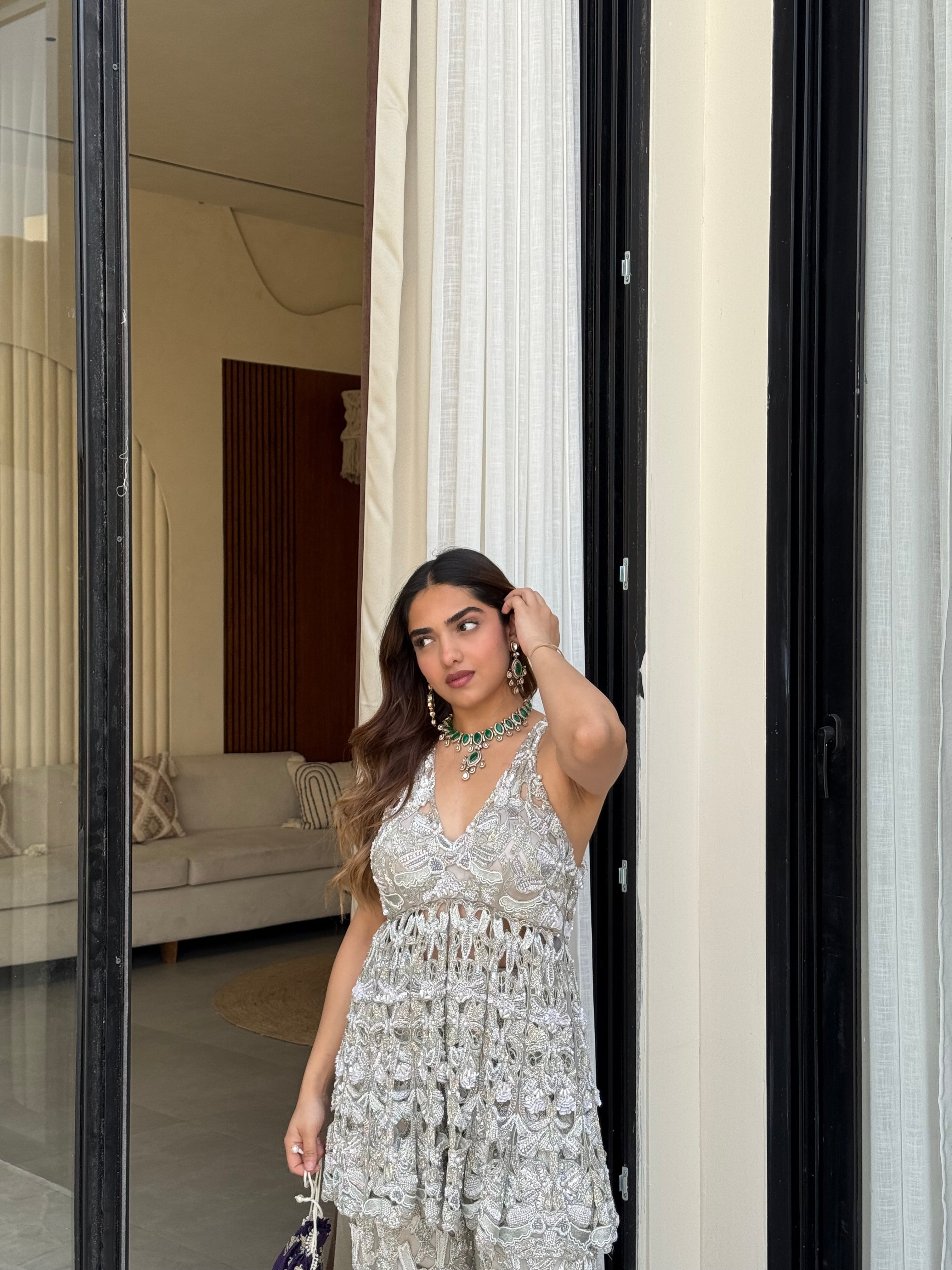 Urja Taneja in Moonlit Ivory sharara