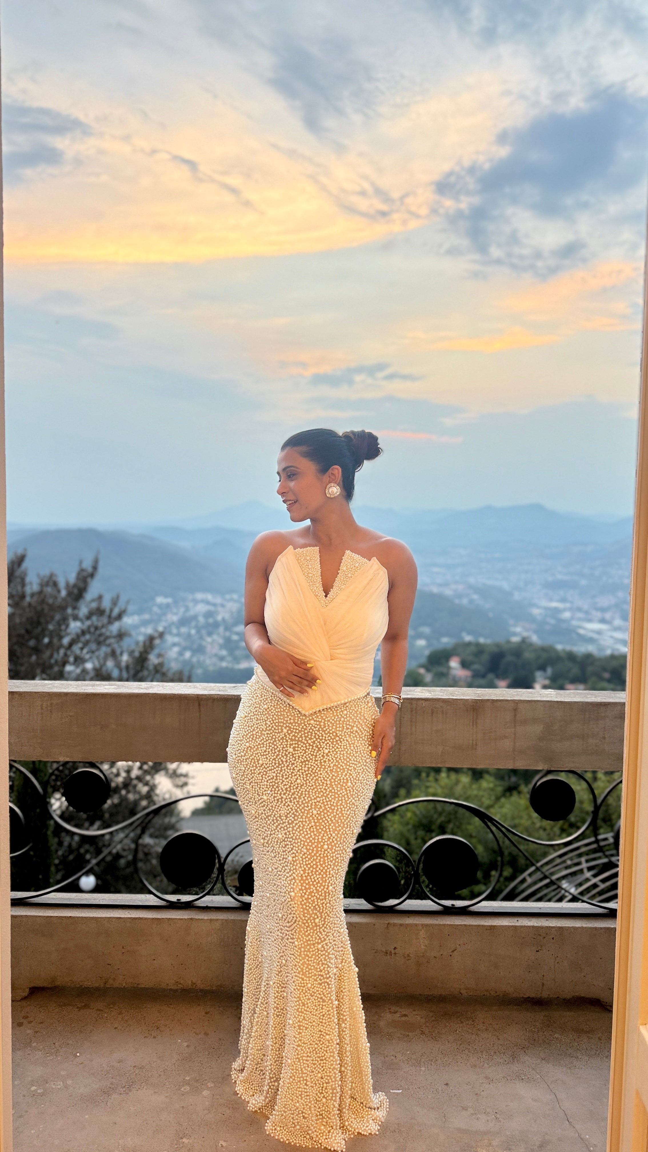 Perla di Como gown