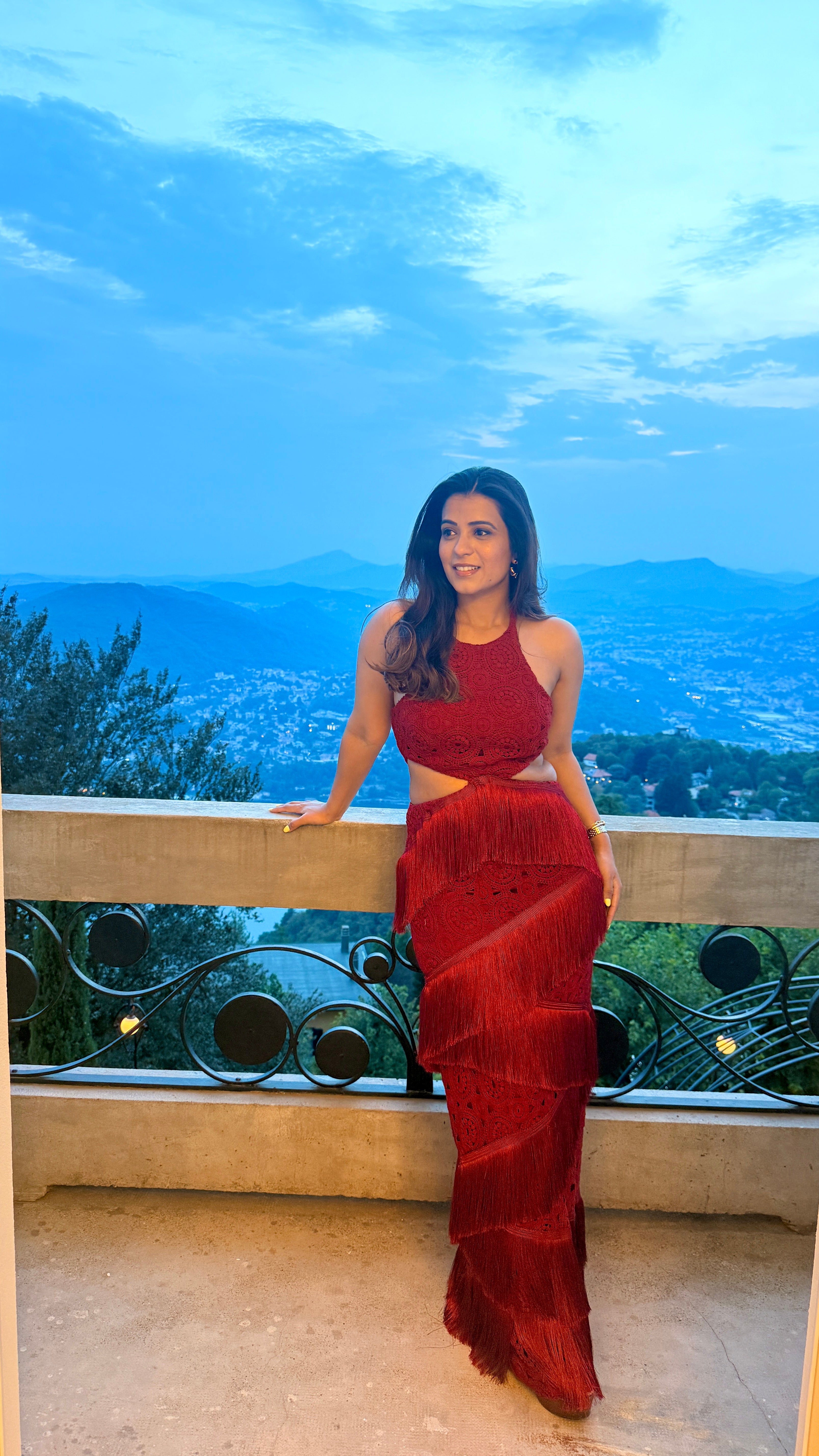 Fringe affair gown