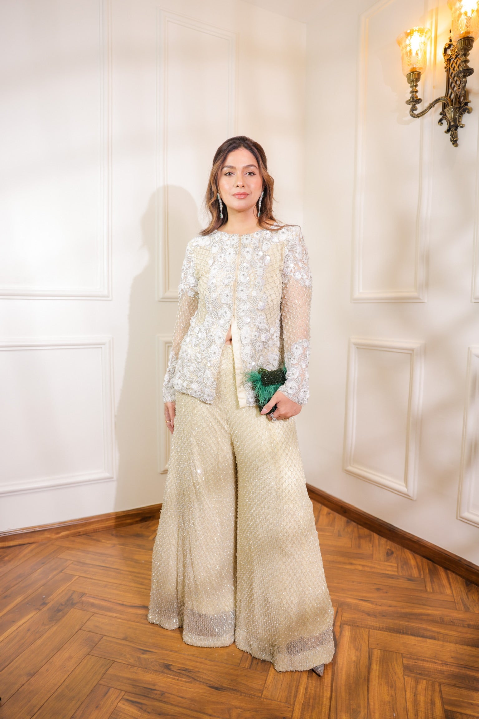 Megha seehra in Ecru