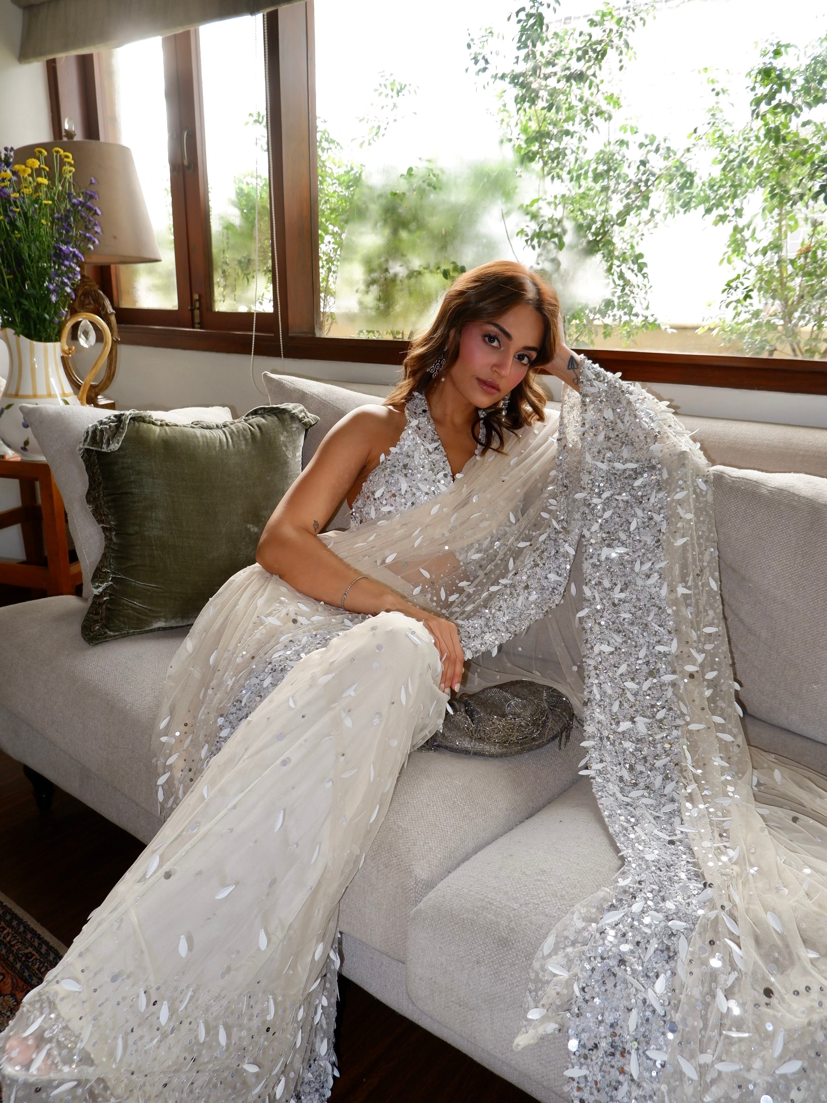DOVE SEQUIN SARI