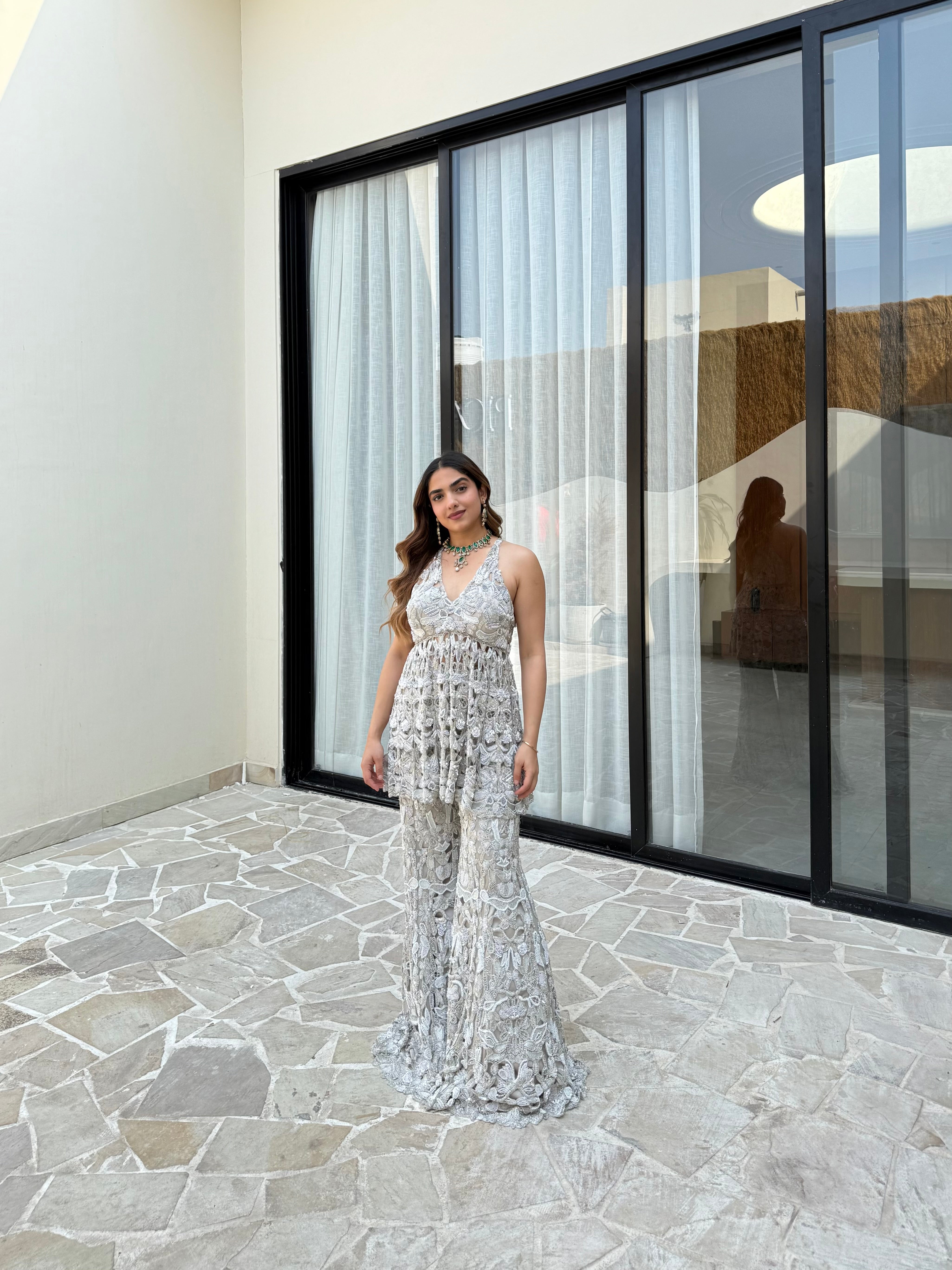 Urja Taneja in Moonlit Ivory sharara