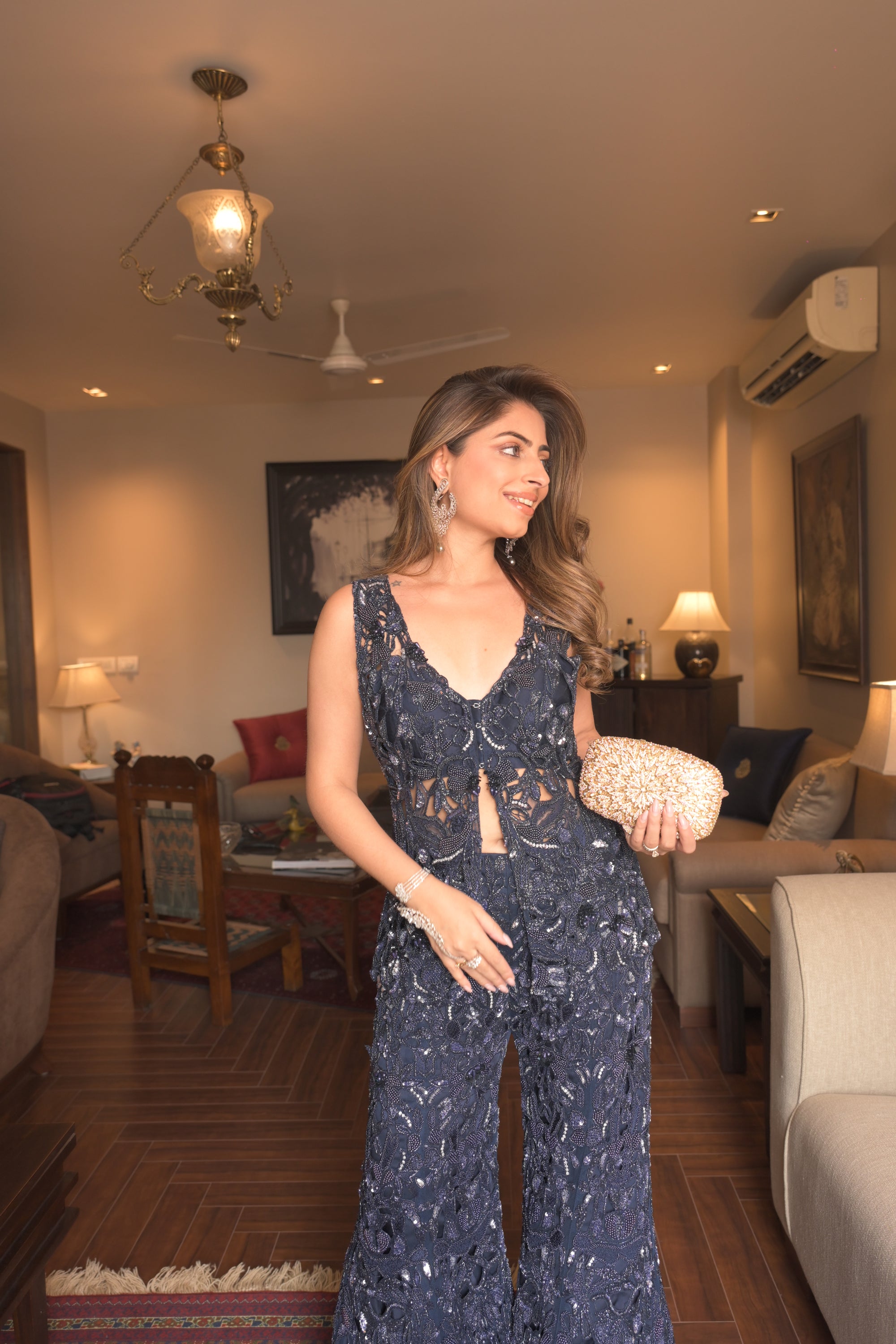Gouri kumar in Midnight sapphire