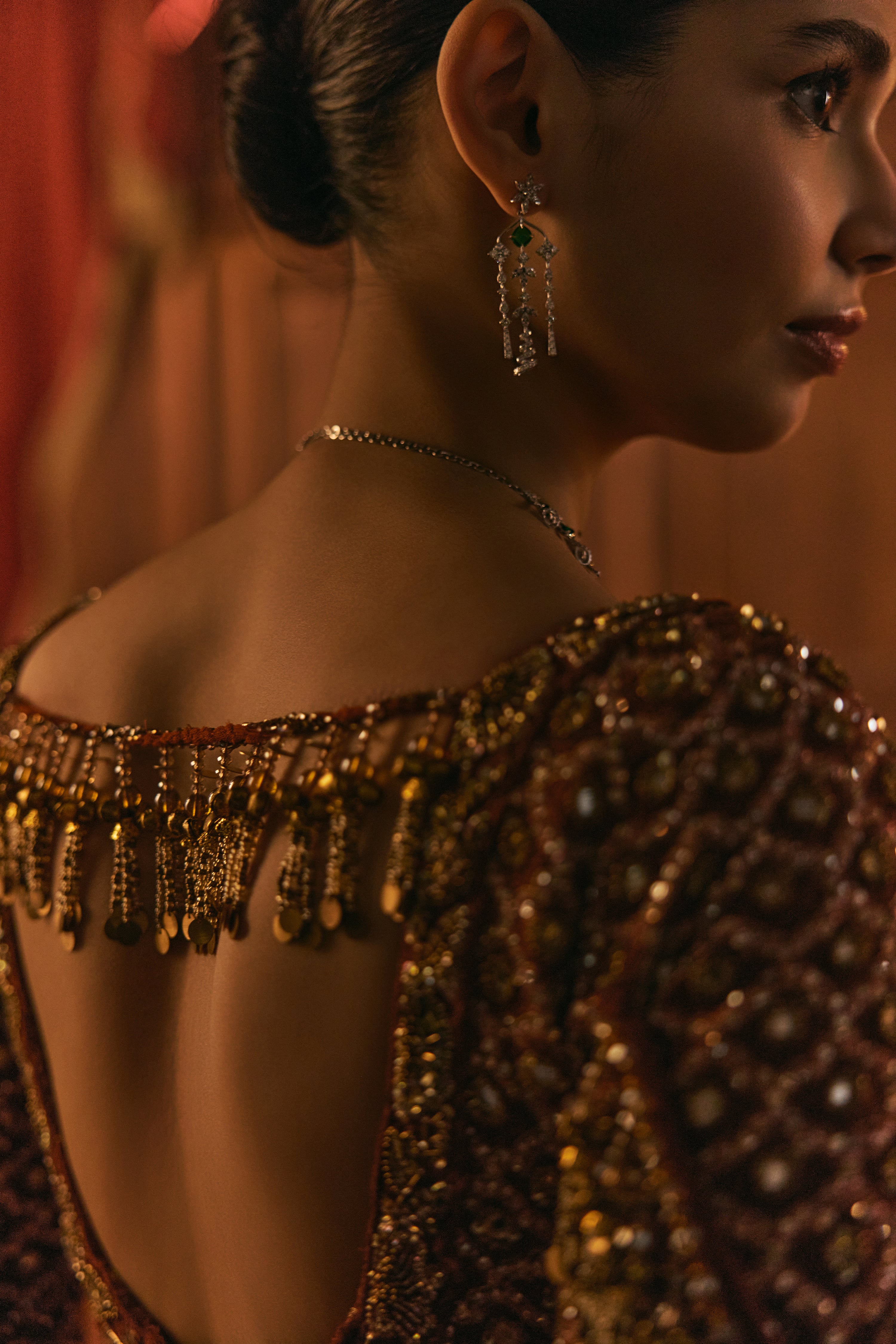 Desert Gold- Rust and gold anarkali