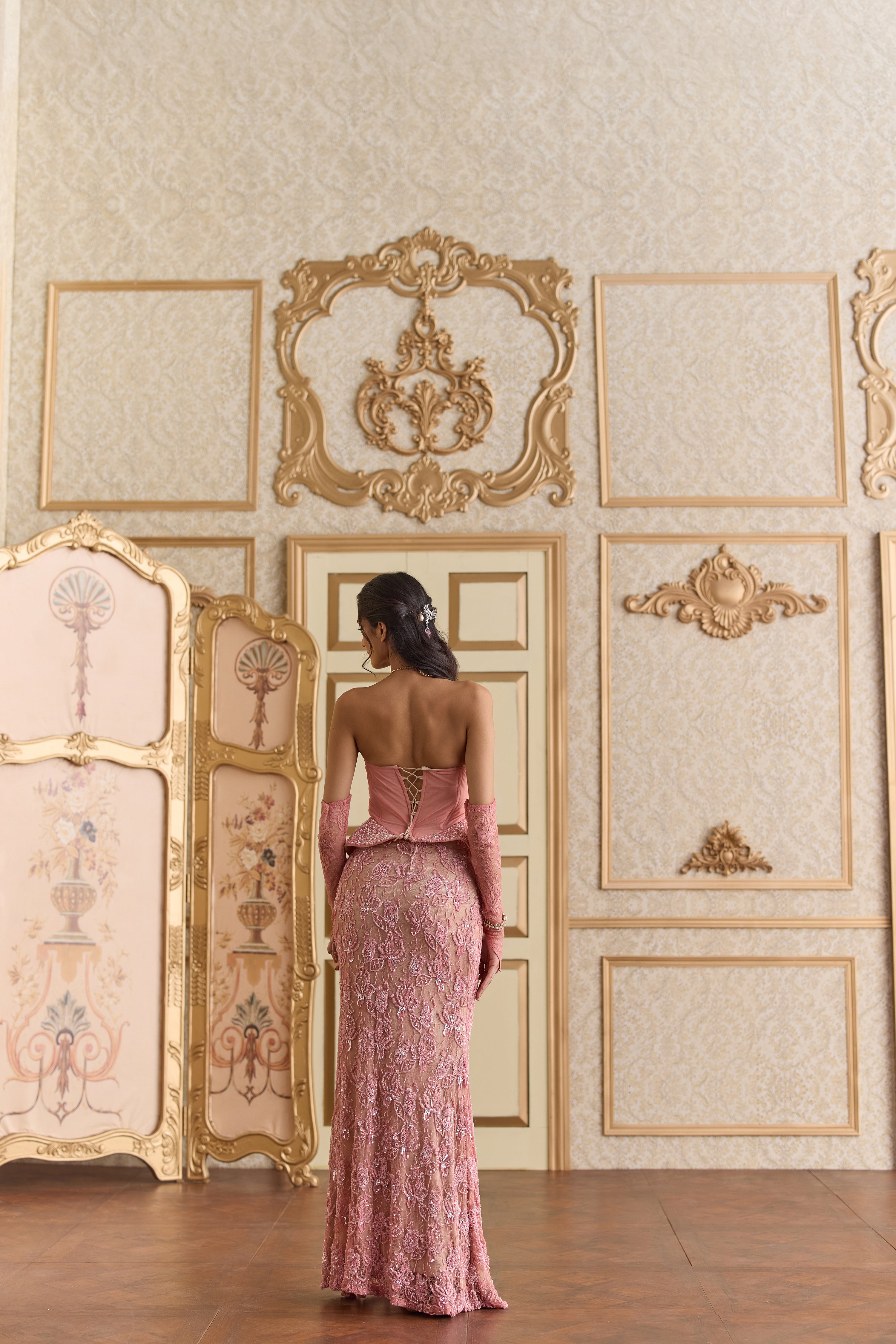 La vie en rose corset Gown