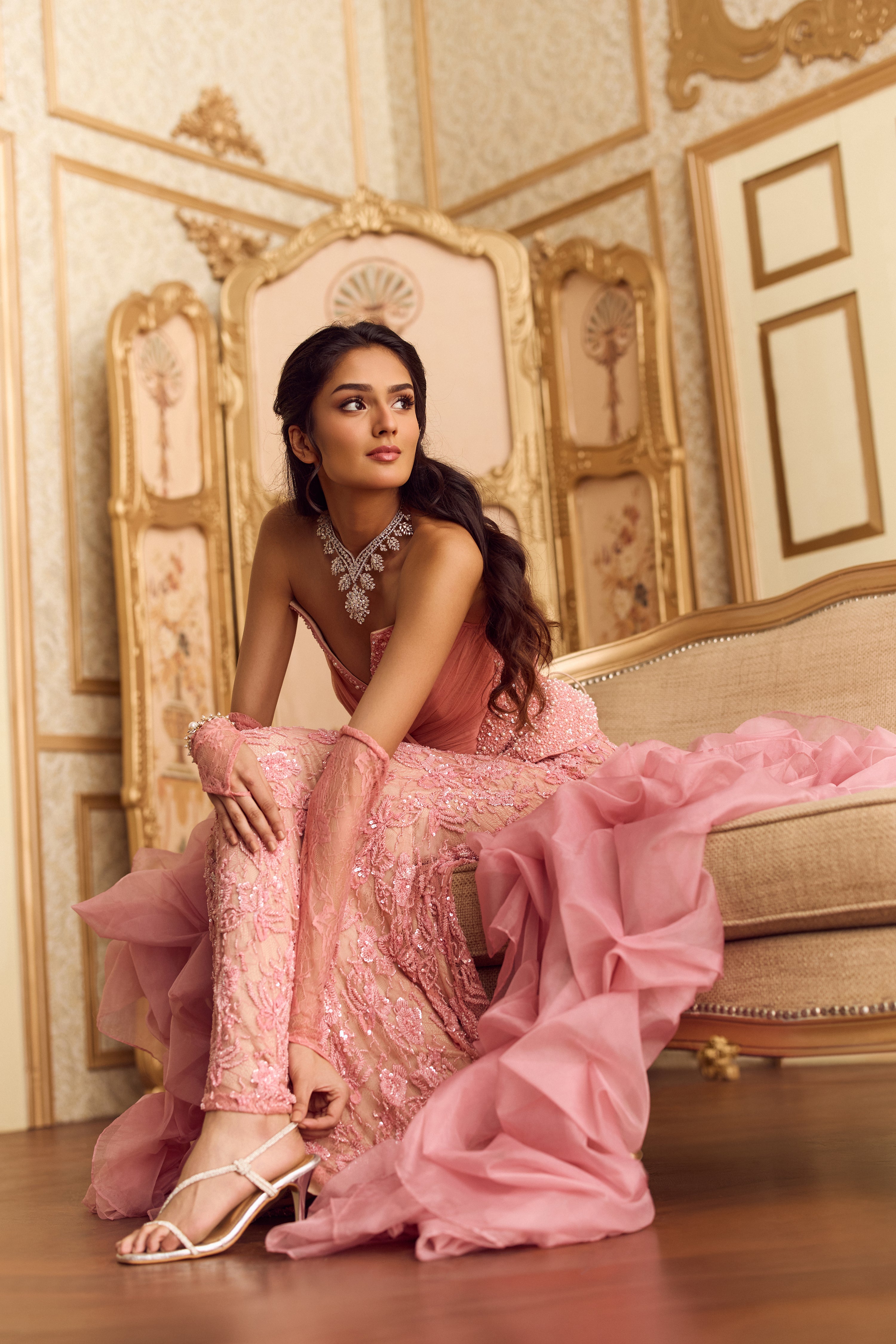 La vie en rose corset Gown