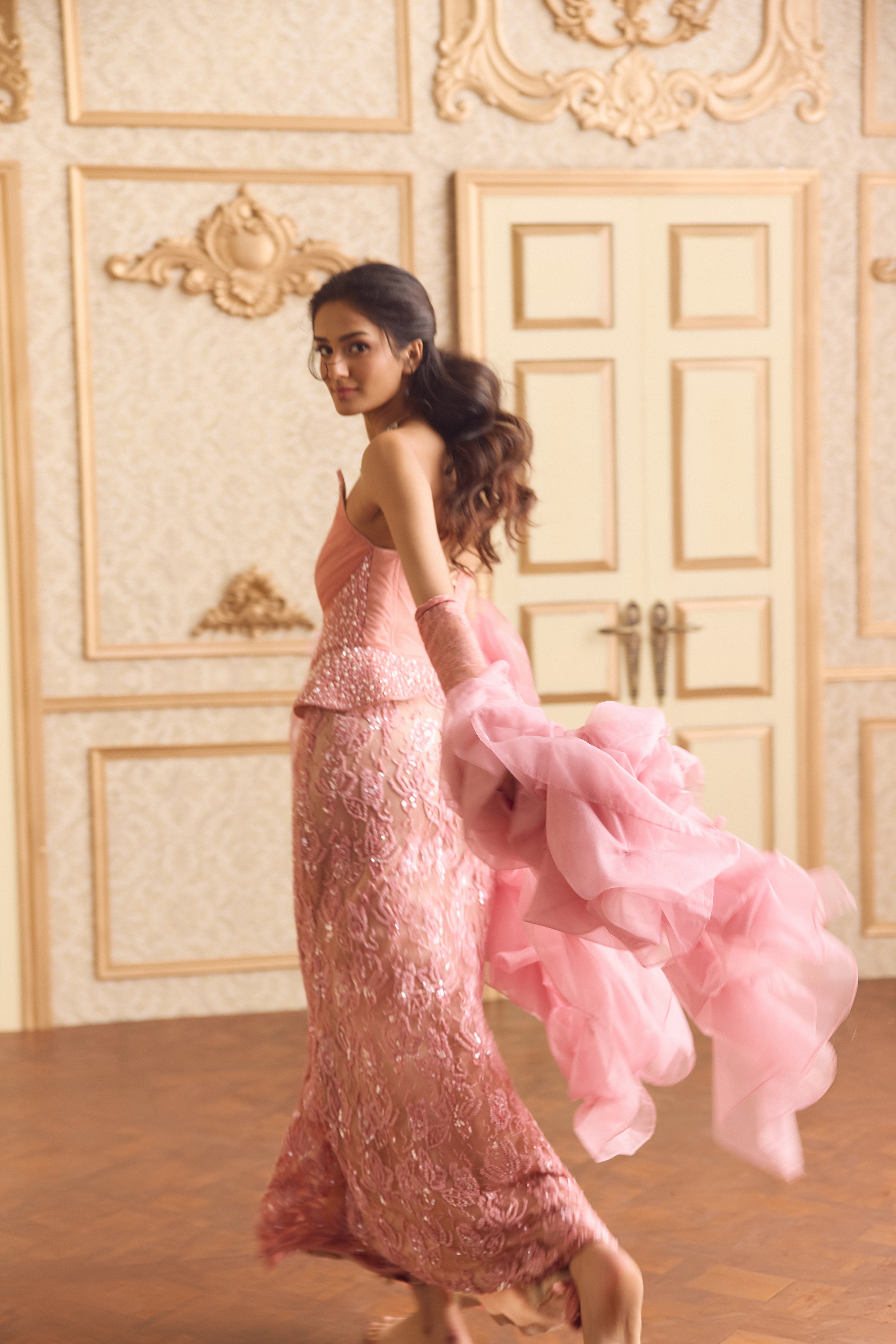 La vie en rose corset Gown