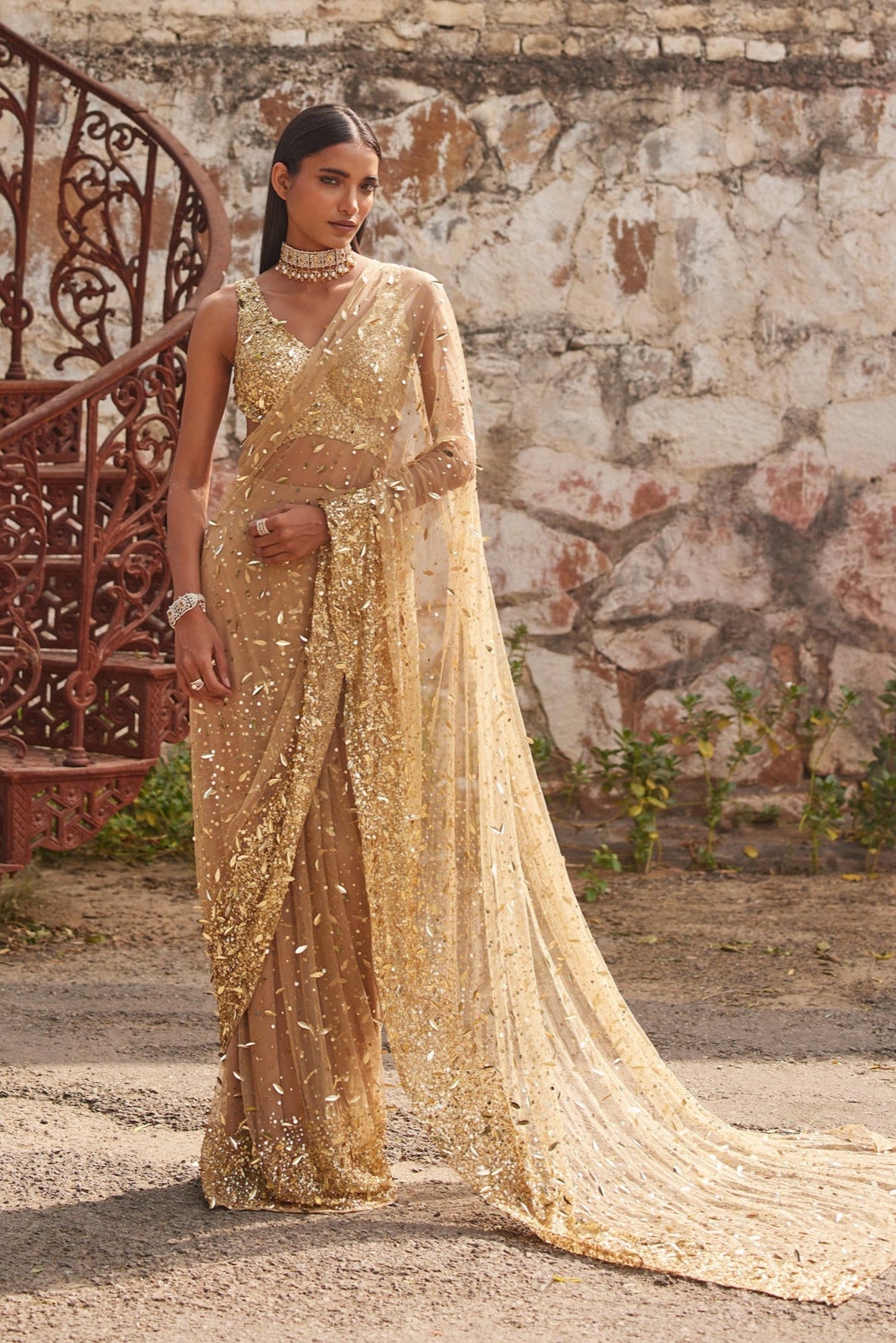 Citrine Saree