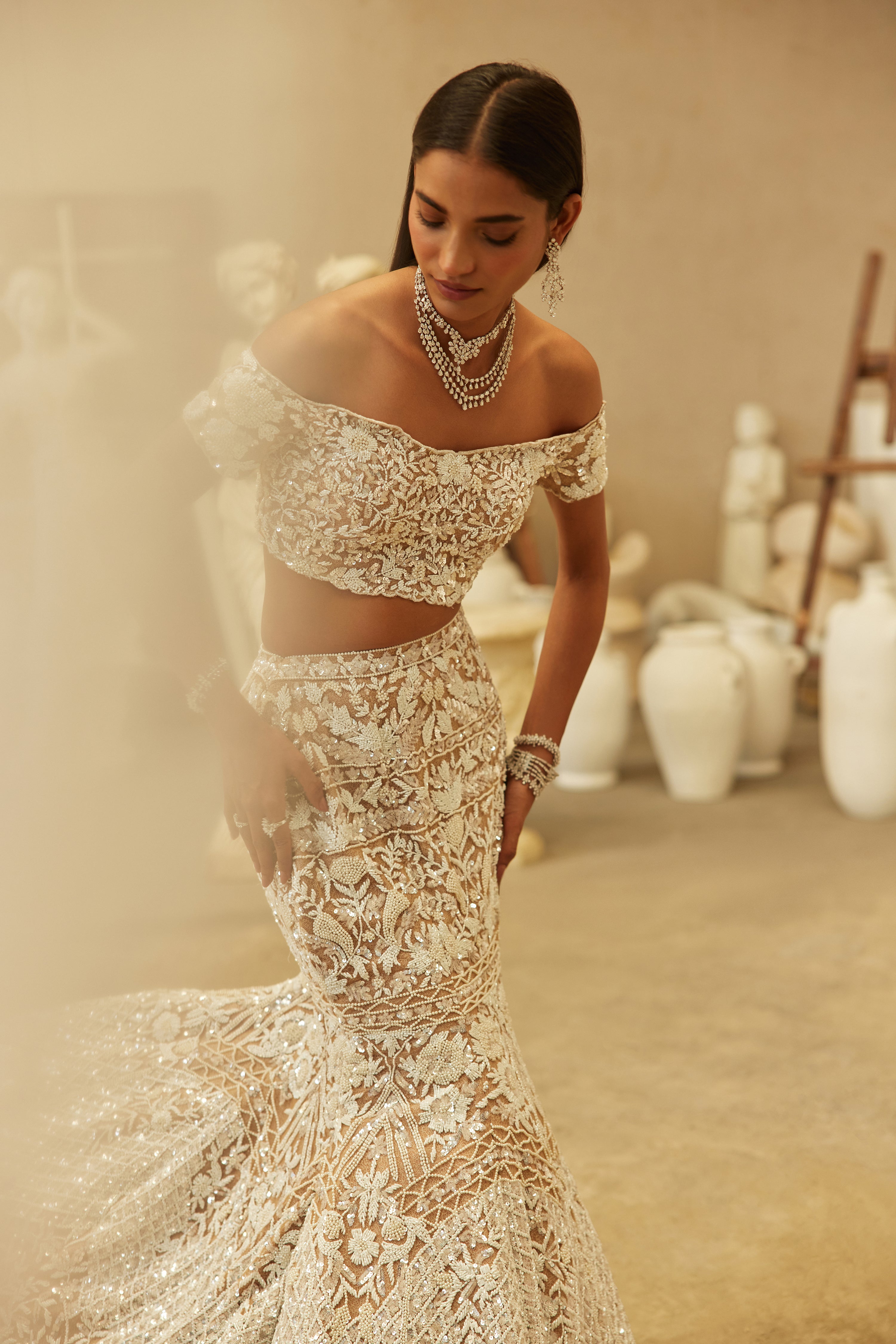 Valeria mermaid lehenga