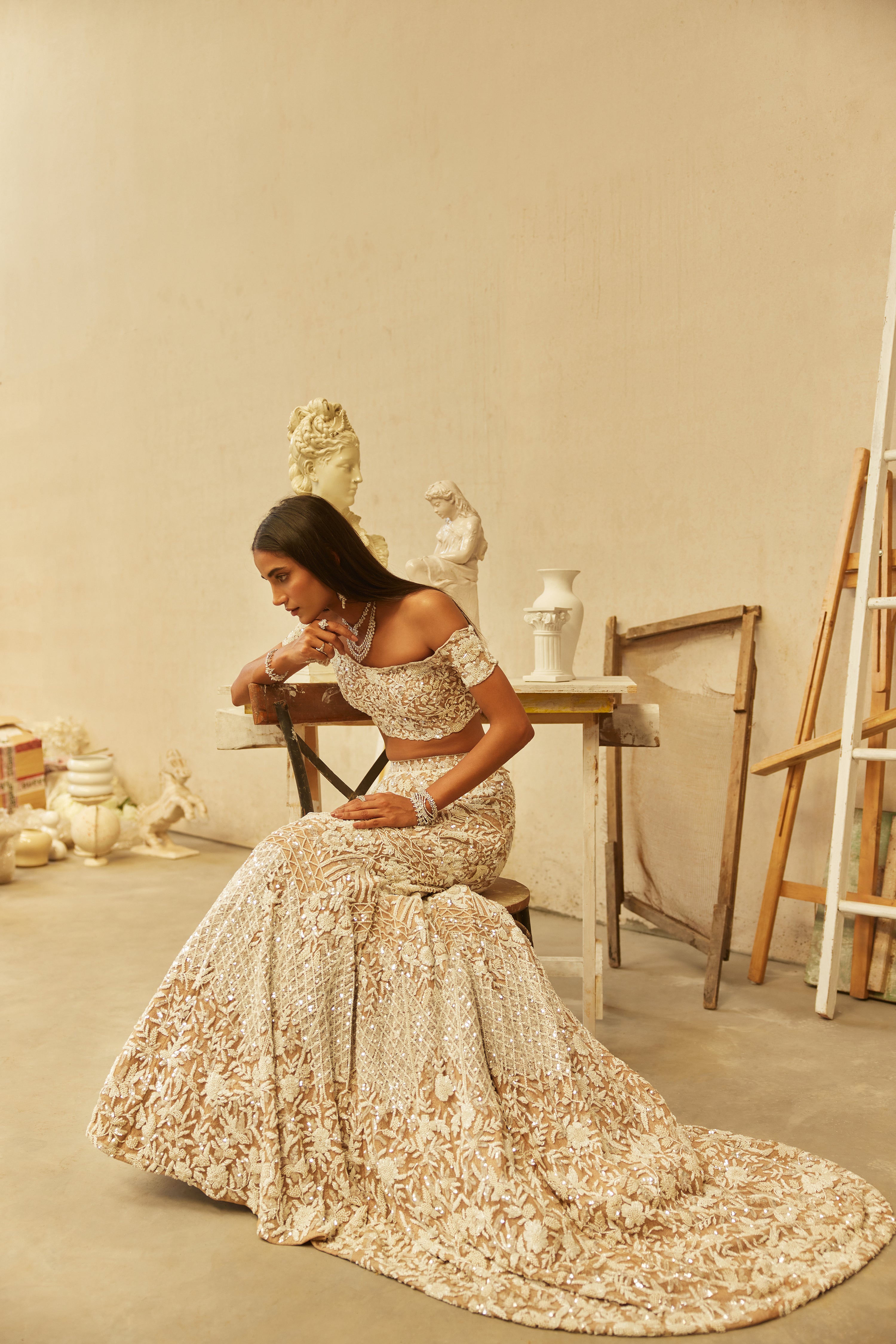 Valeria mermaid lehenga