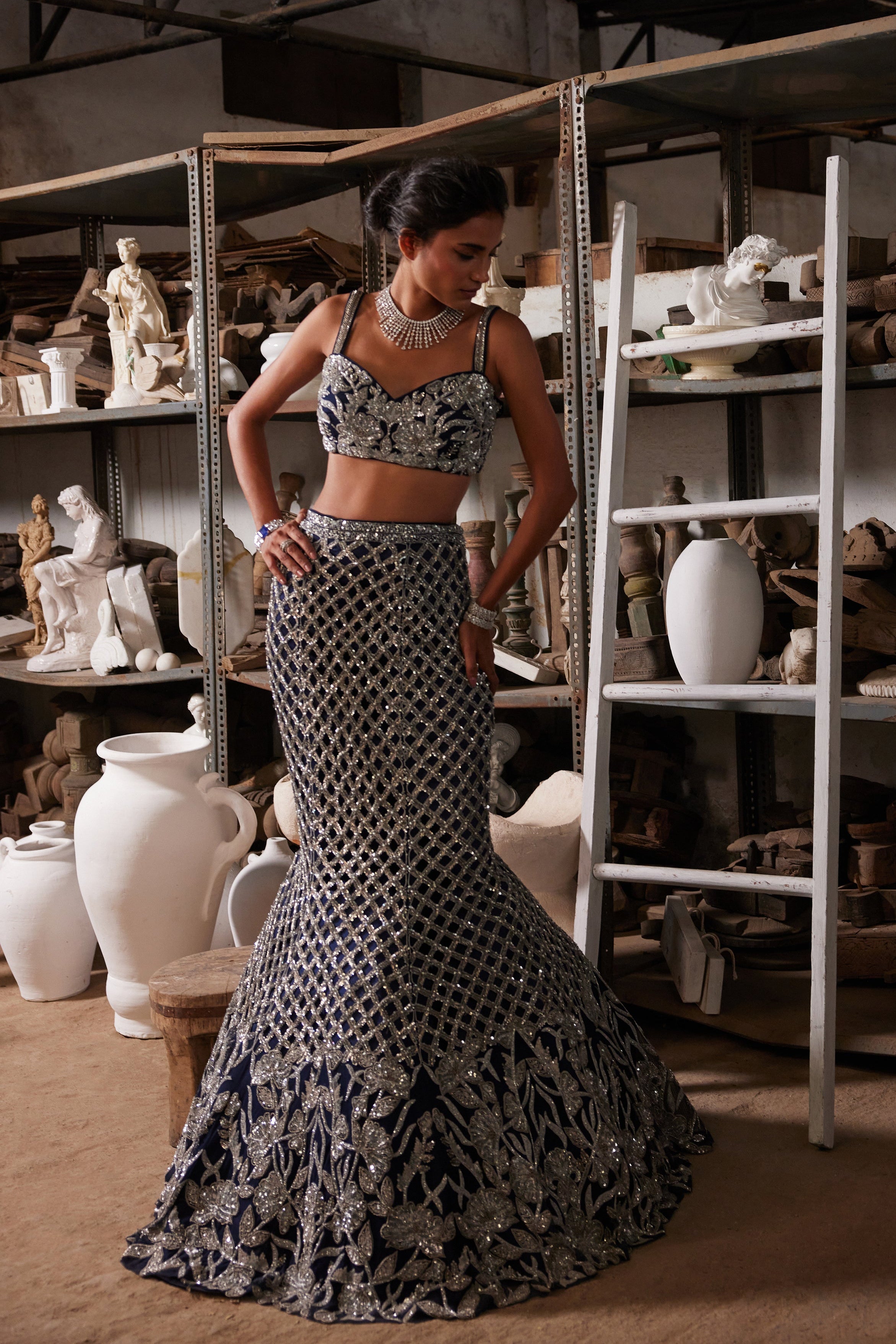 Twilight mermaid lehenga