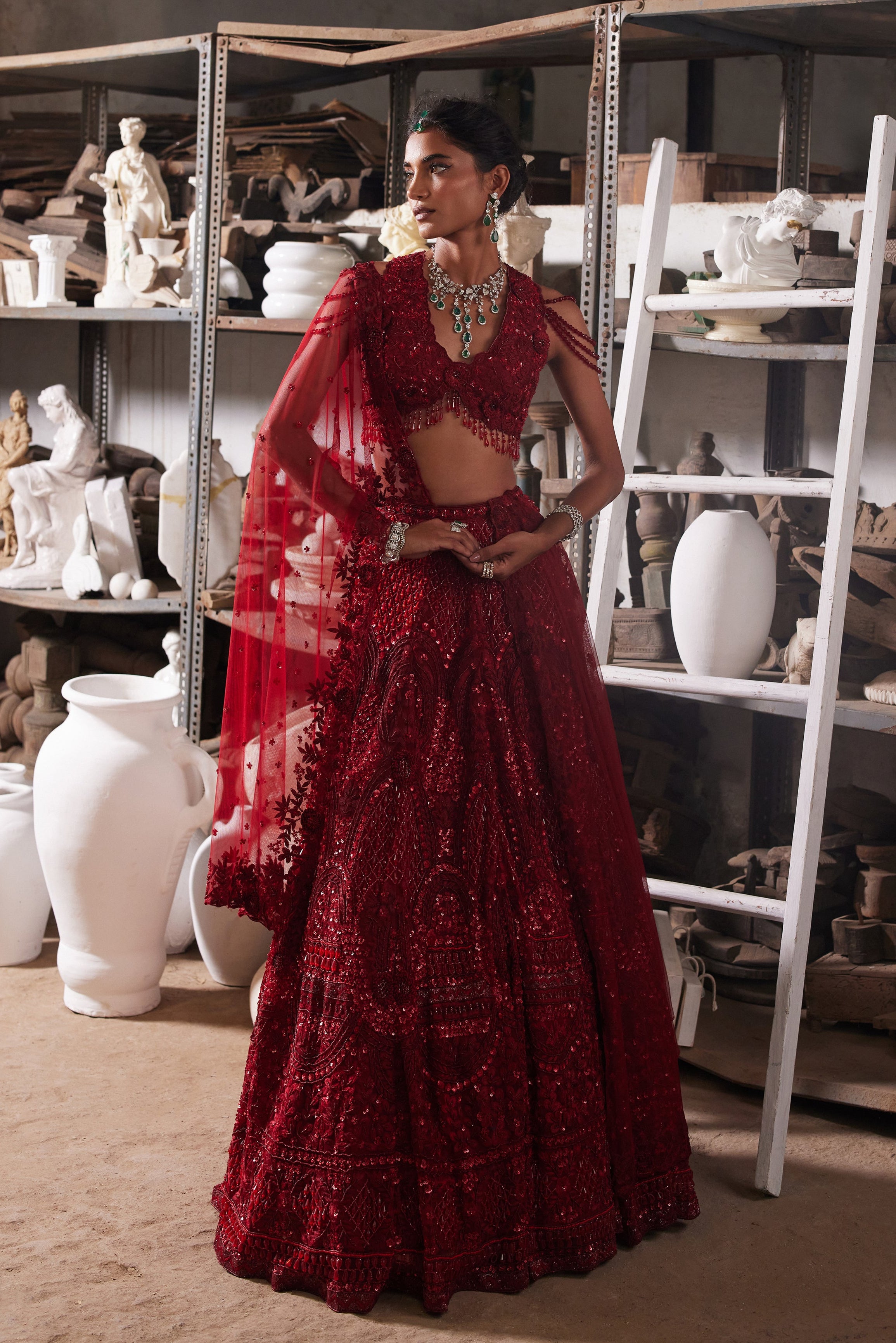 Regal red lehenga