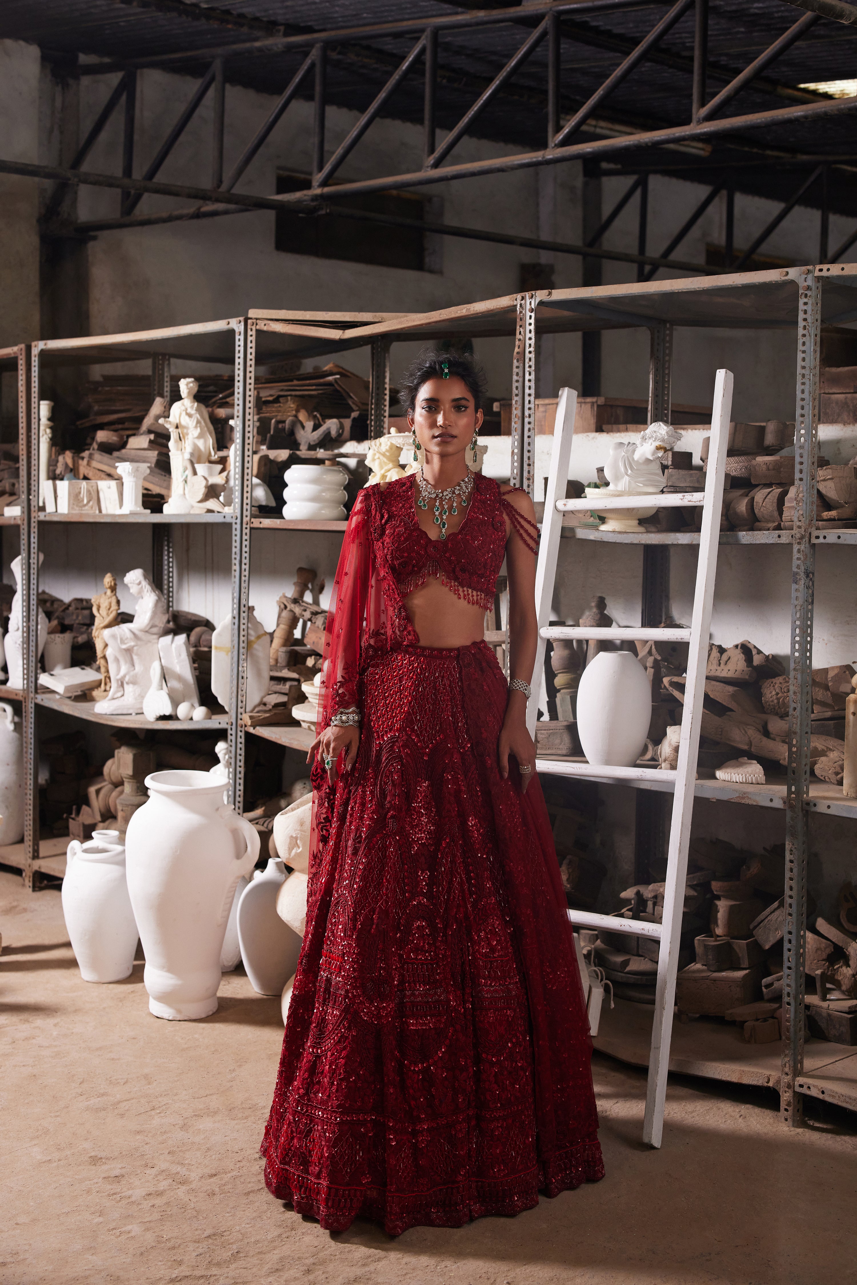 Regal red lehenga