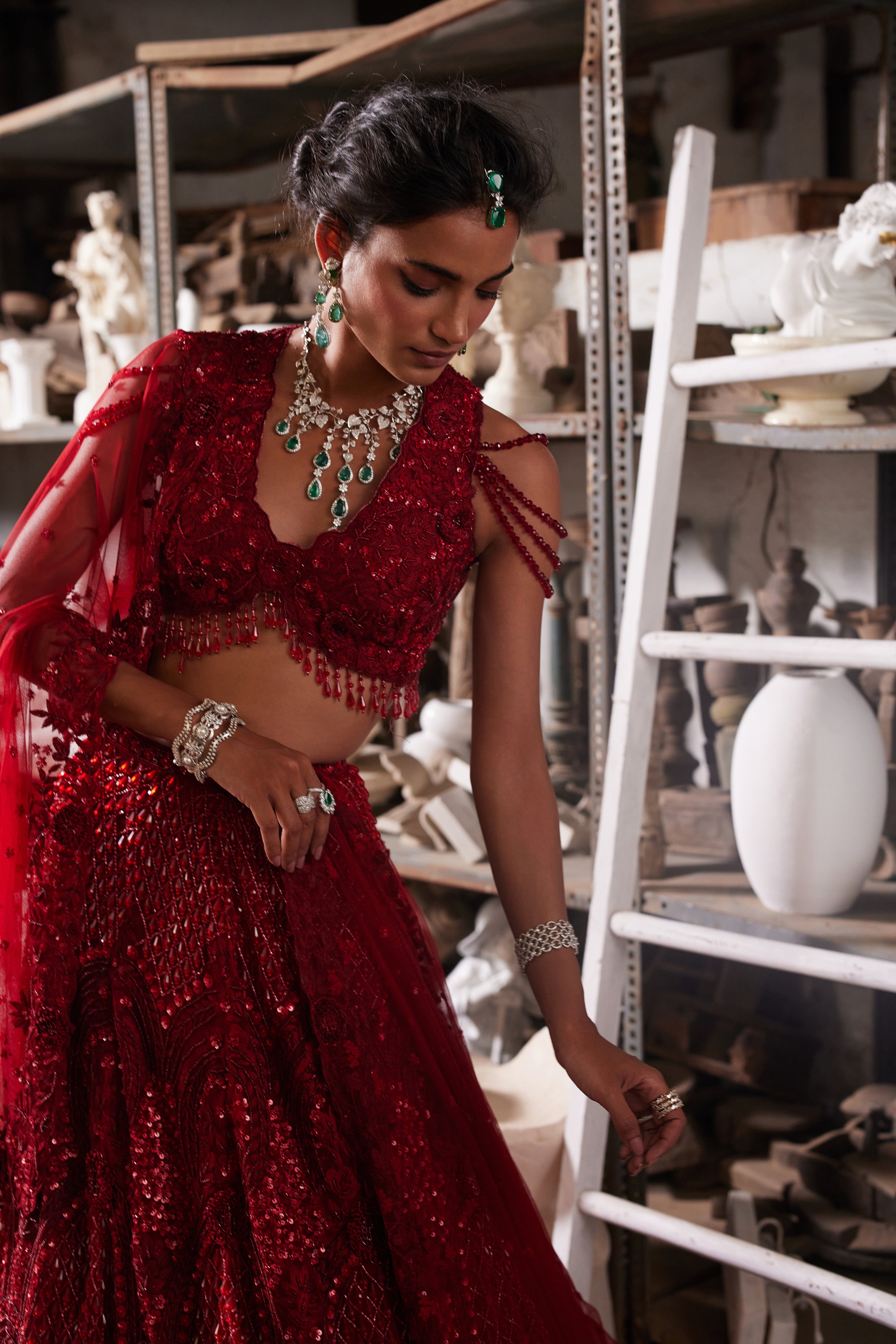 Regal red lehenga
