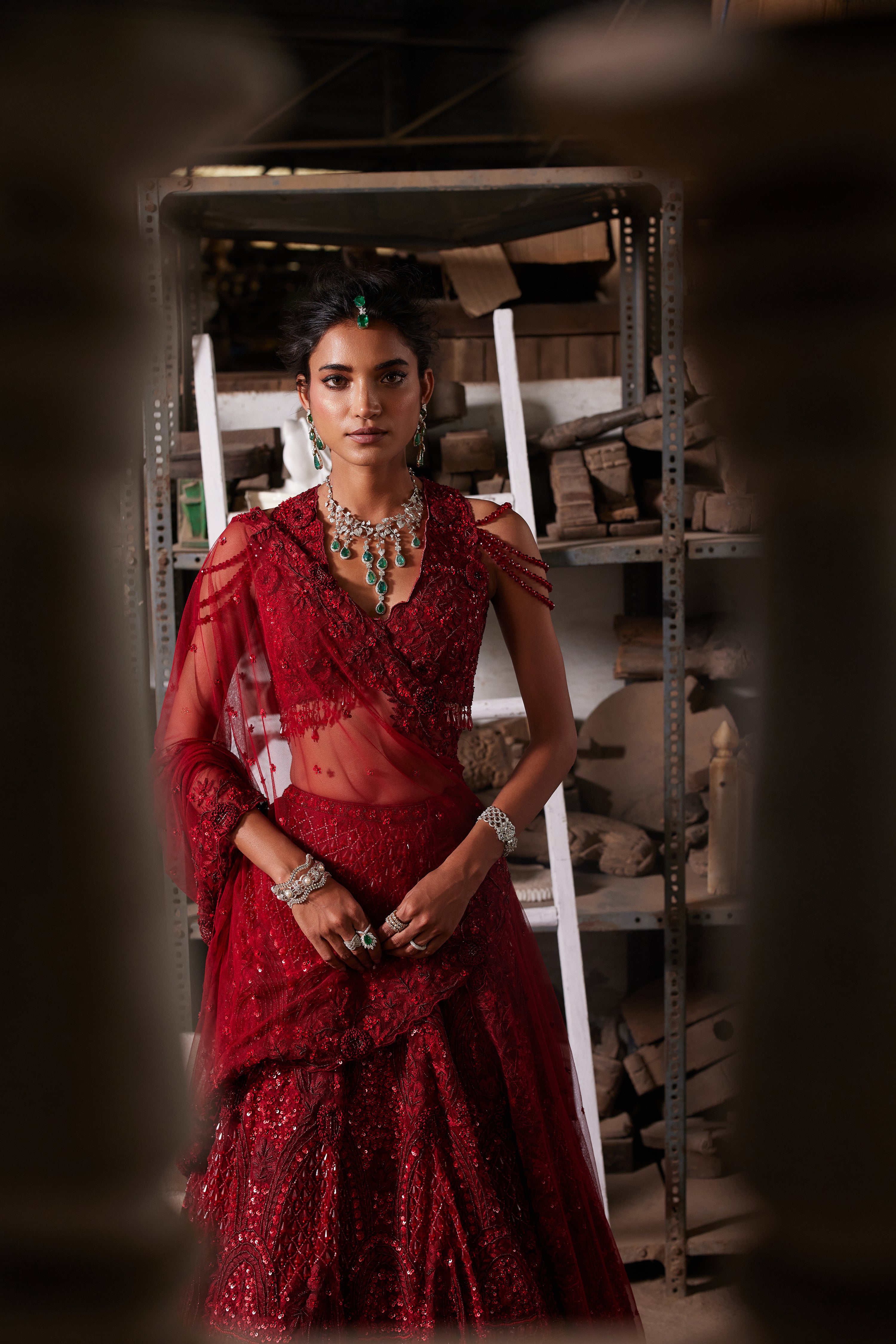 Regal red lehenga