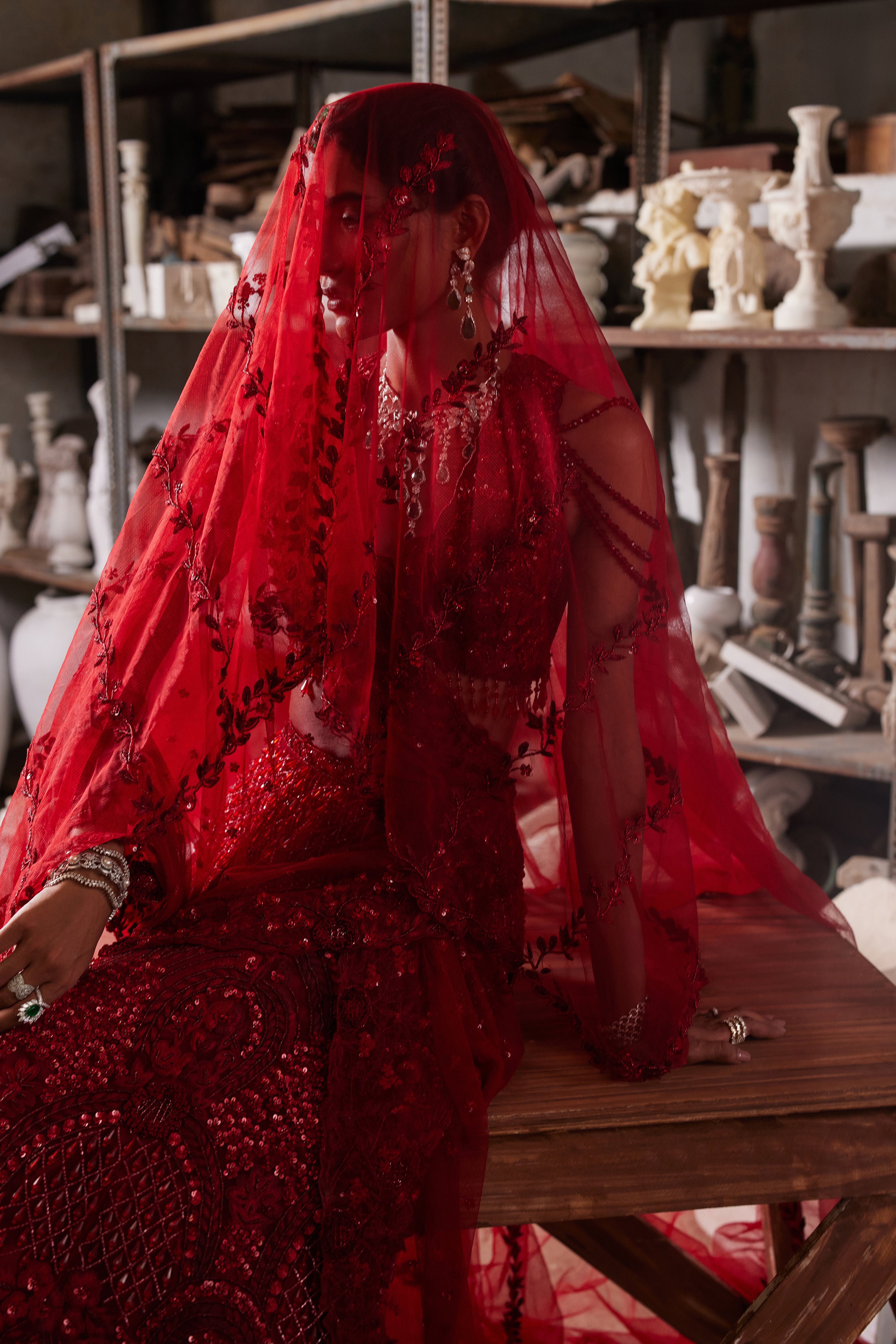 Regal red lehenga