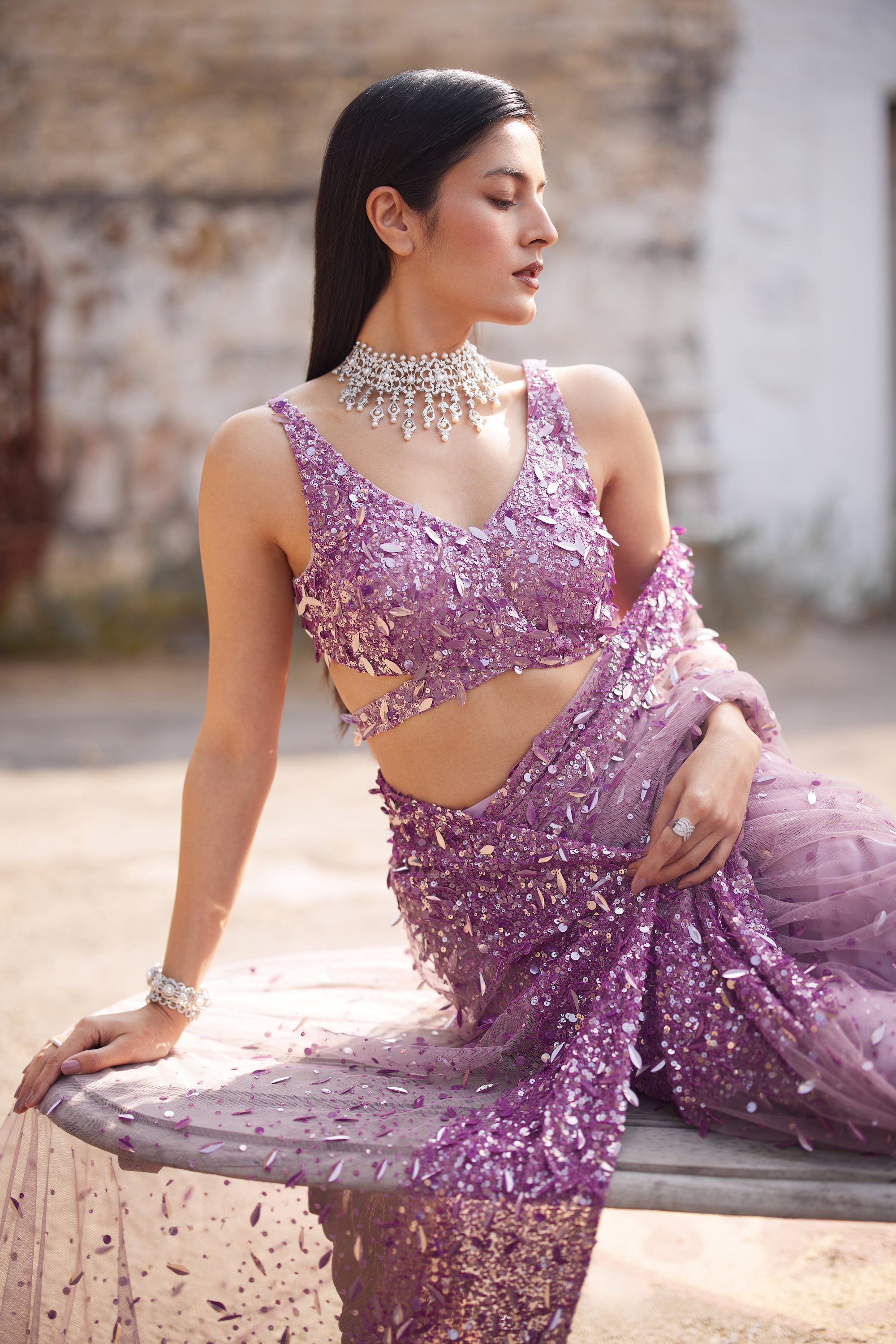 Orchid saree