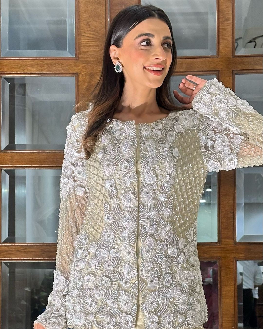 Mehak Jain in Ecru