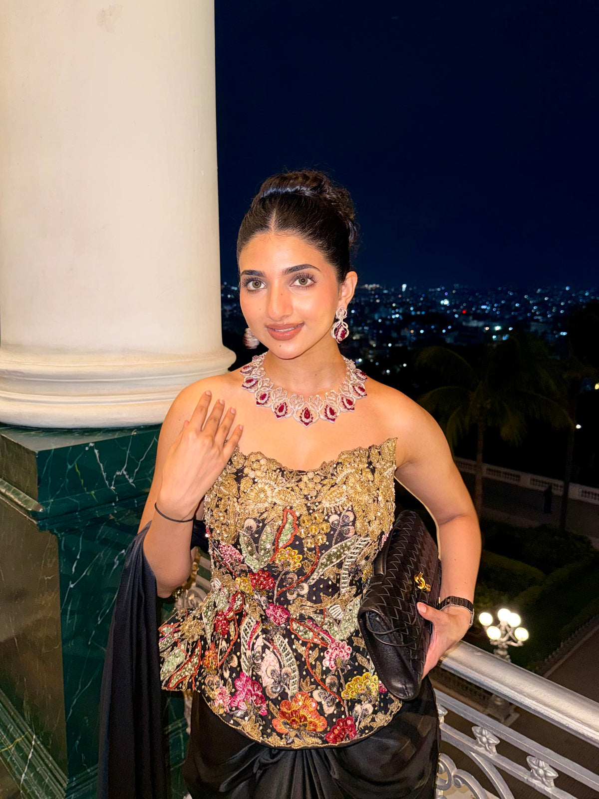 ESHA RAO IN SECRET GARDEN CORSET AND LEHENGA