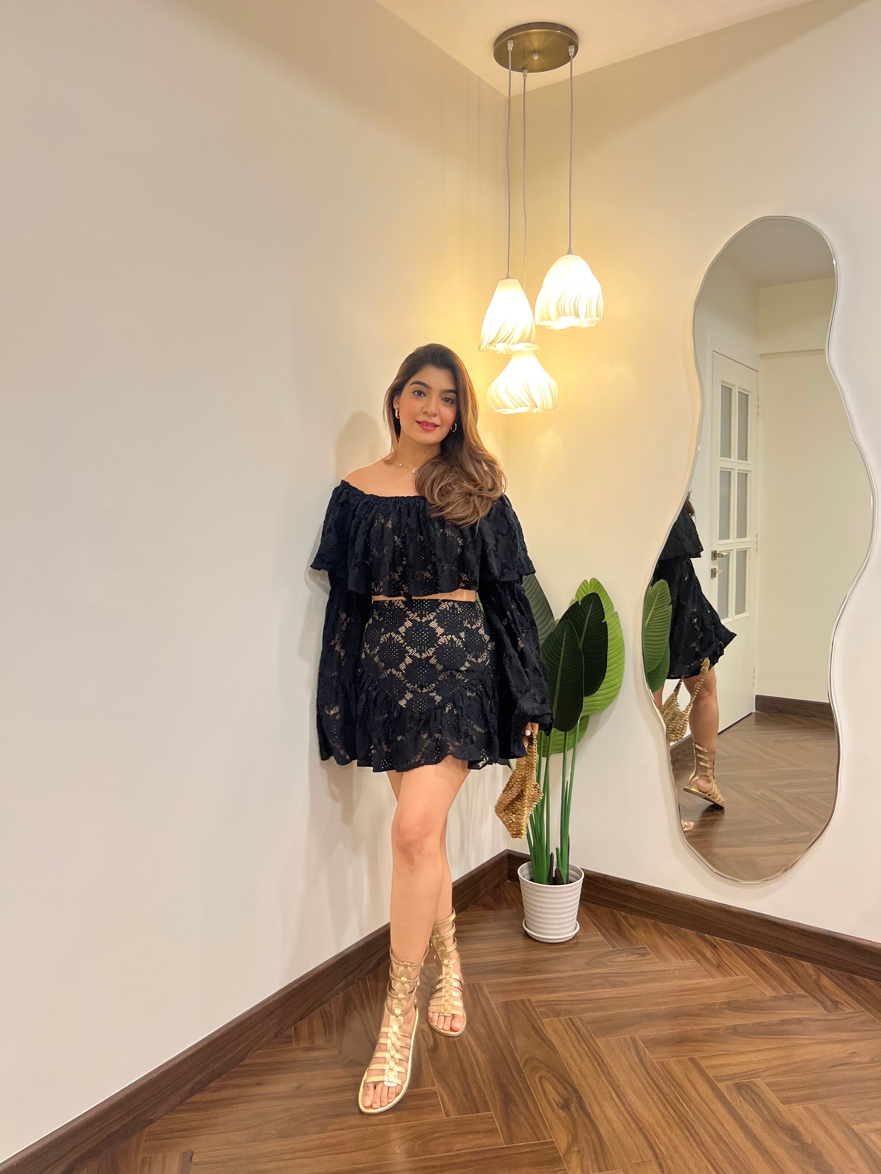 Srishti Chabbria in Lace set