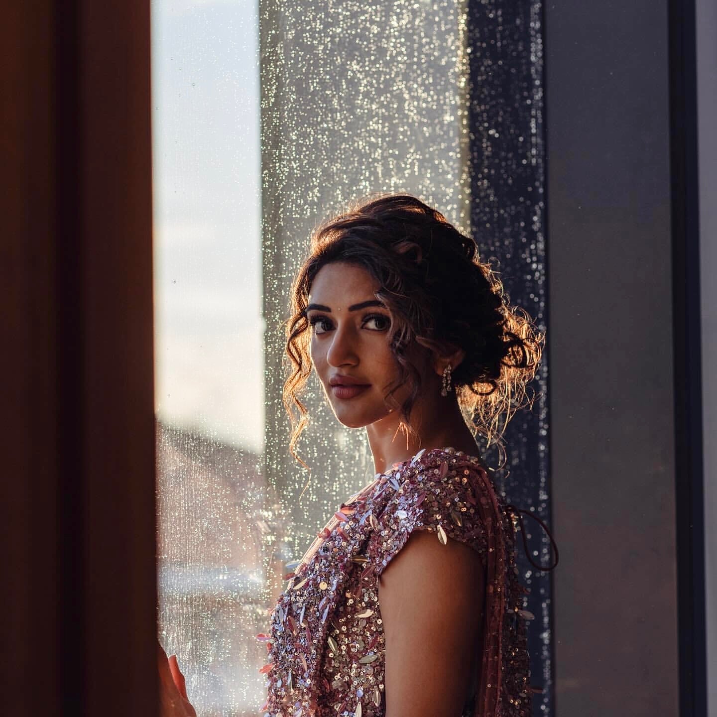 Sreeleela in roseboom saree