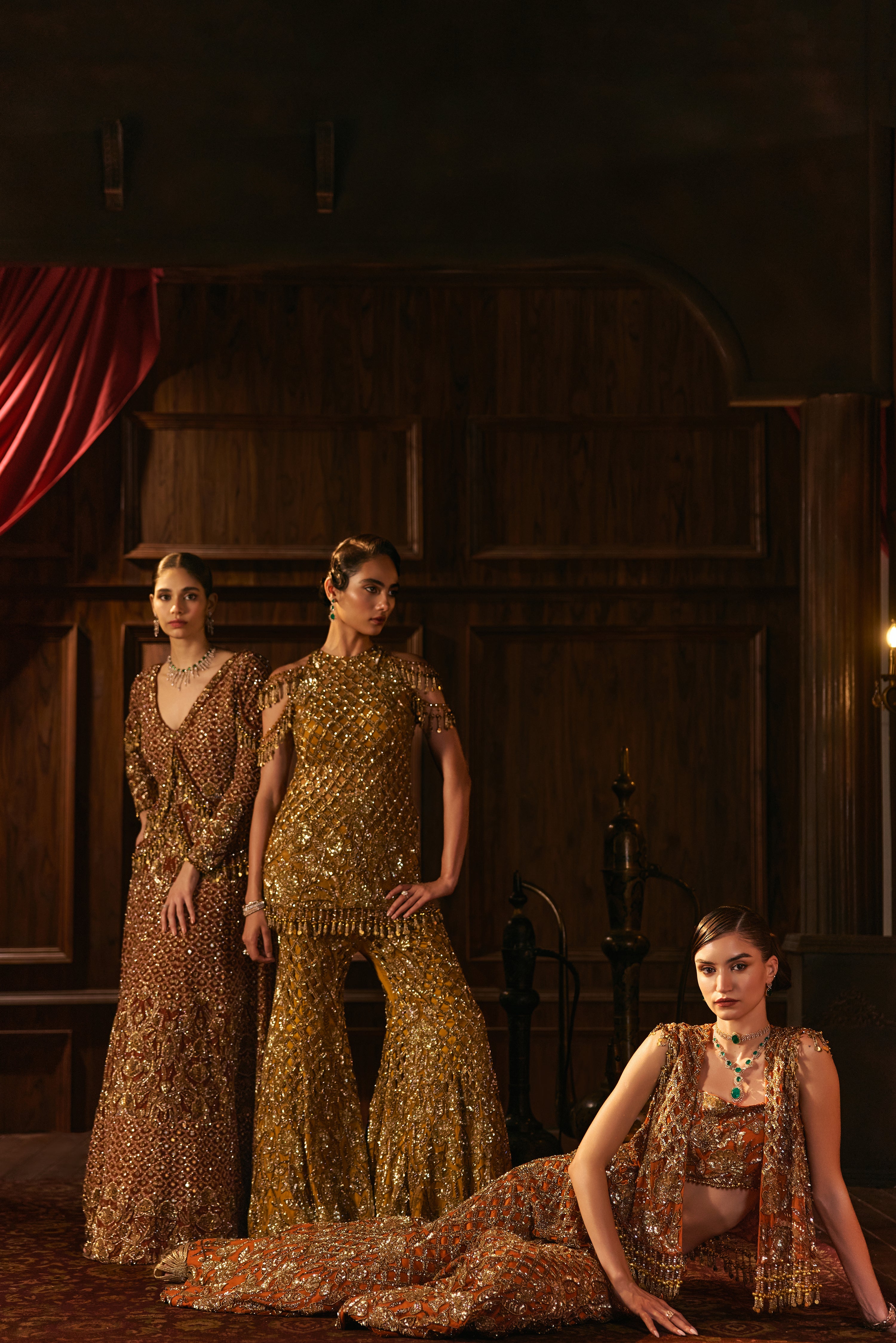 Desert Gold- Rust and gold anarkali