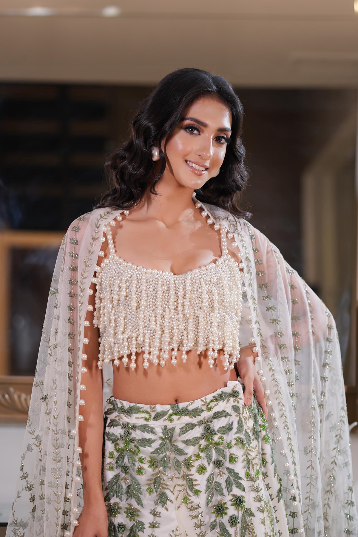 Pearl Floral Lehenga