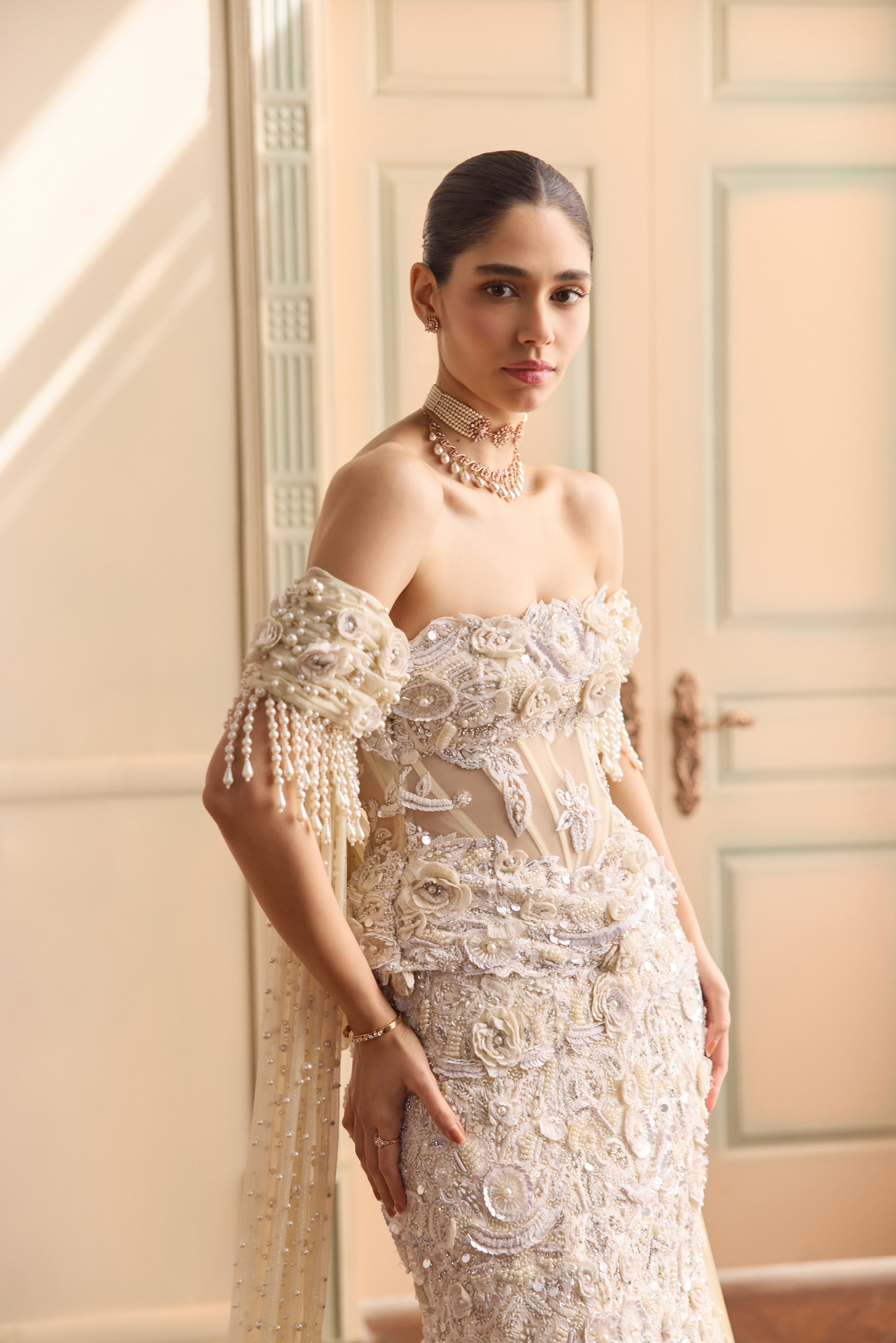 Gardenia- Ivory Mermaid lehenga