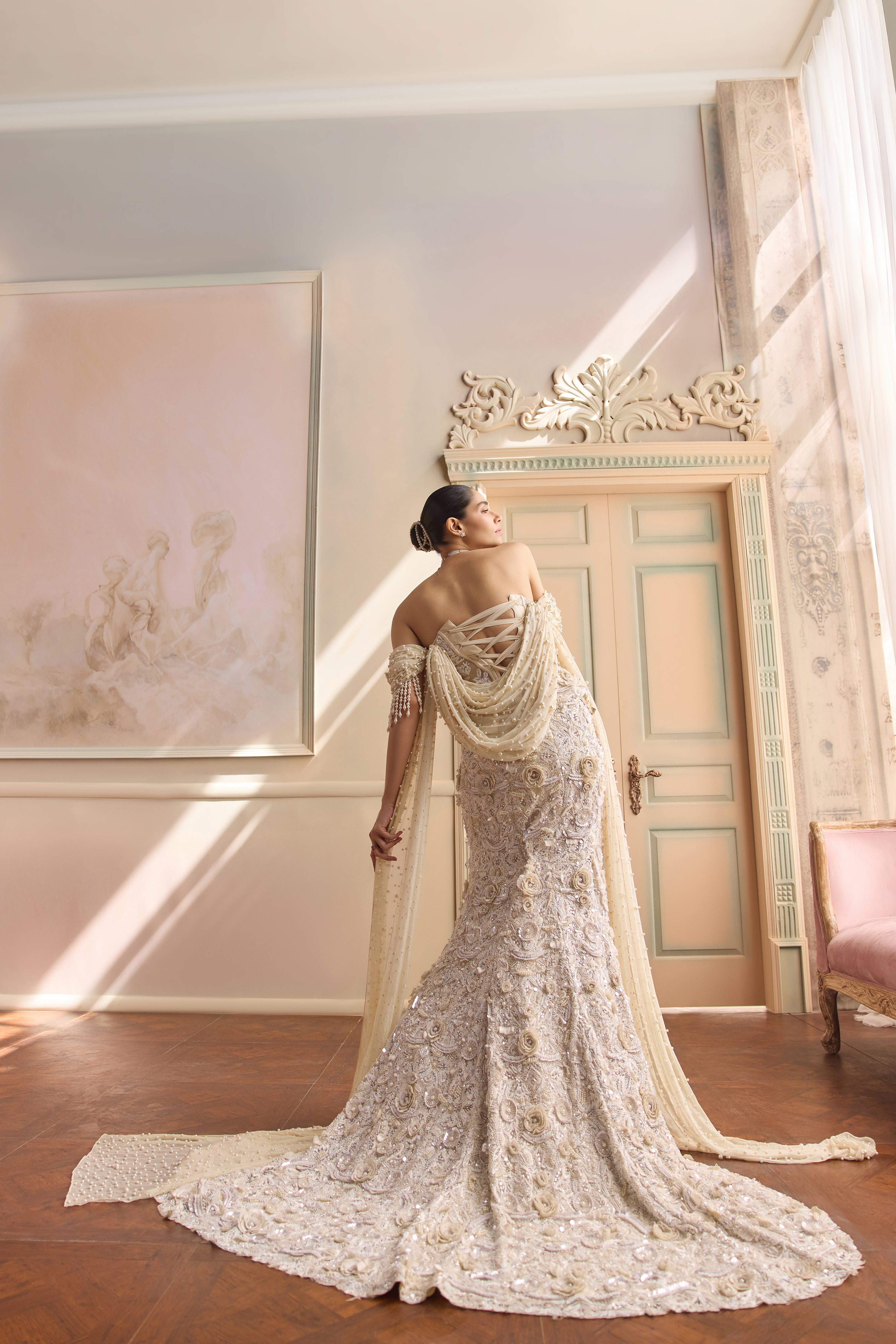 Gardenia- Ivory Mermaid lehenga