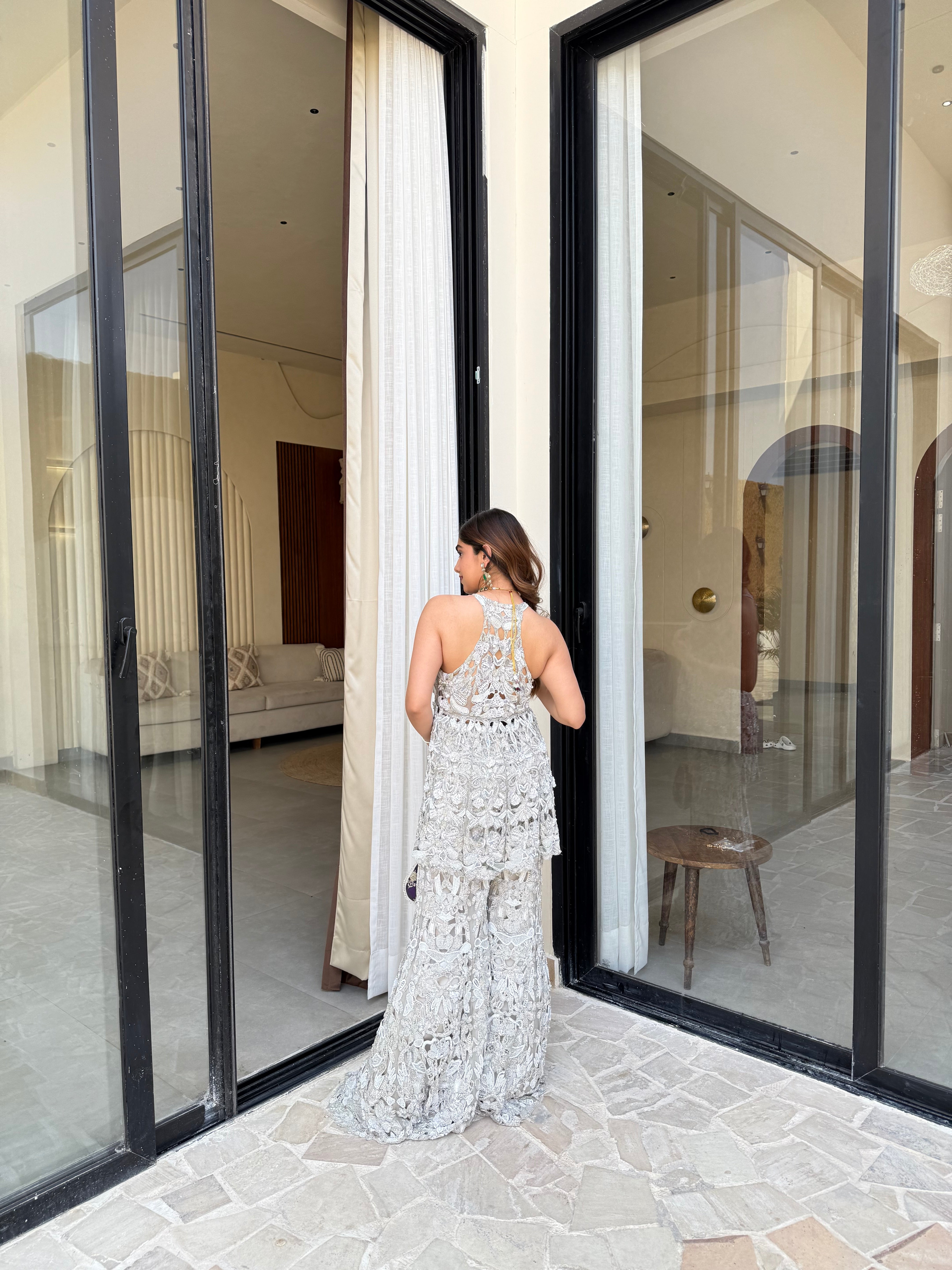Urja Taneja in Moonlit Ivory sharara
