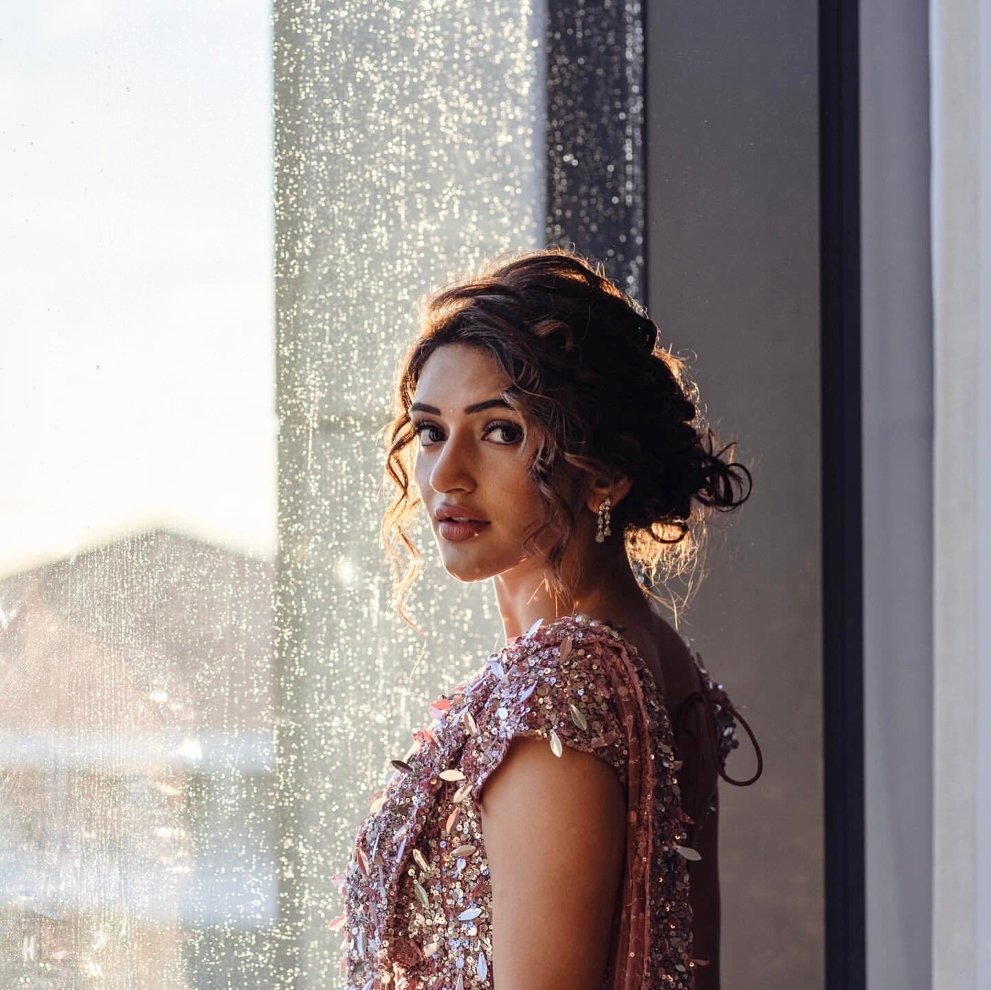 Sreeleela in roseboom saree