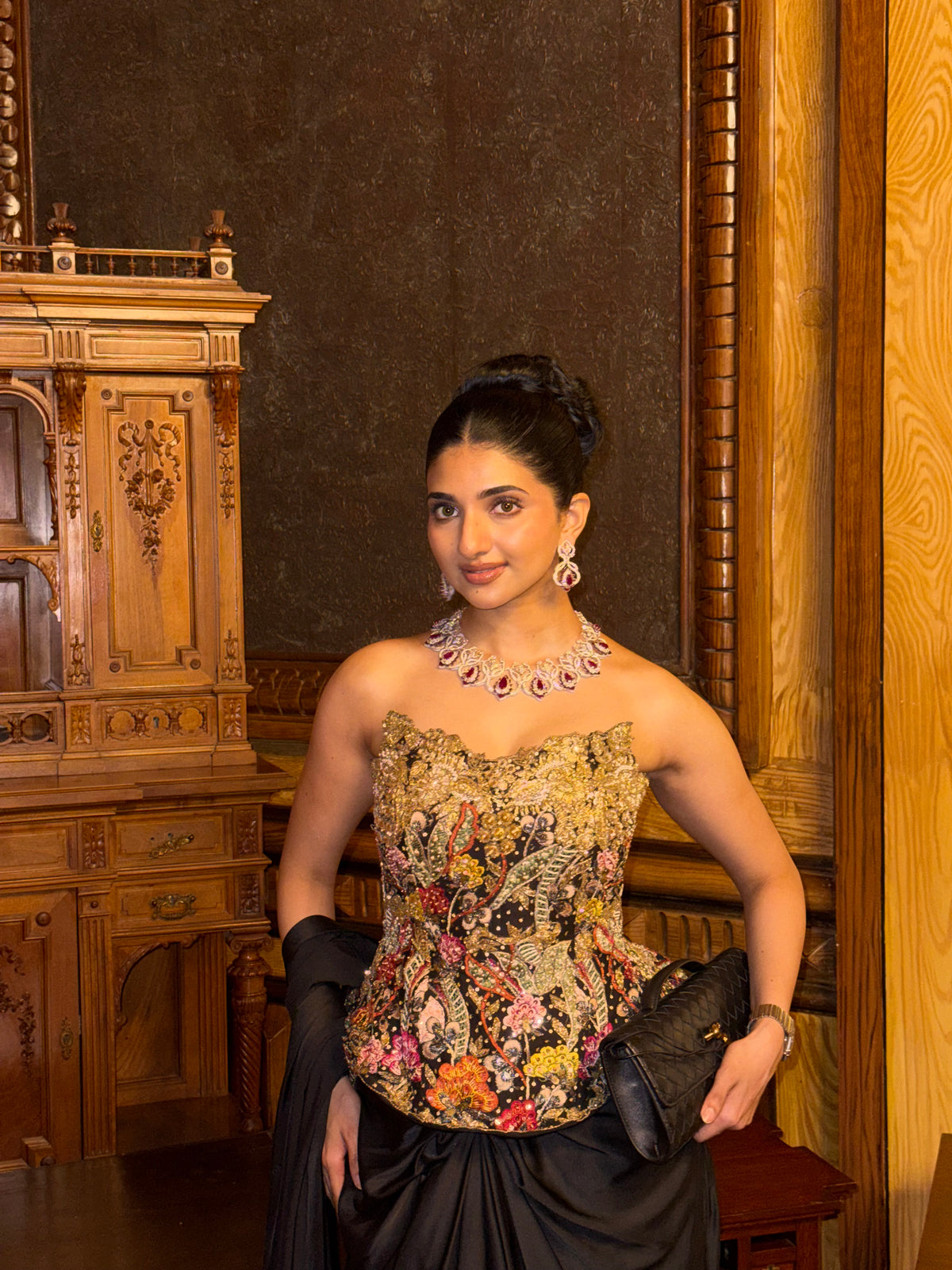 ESHA RAO IN SECRET GARDEN CORSET AND LEHENGA