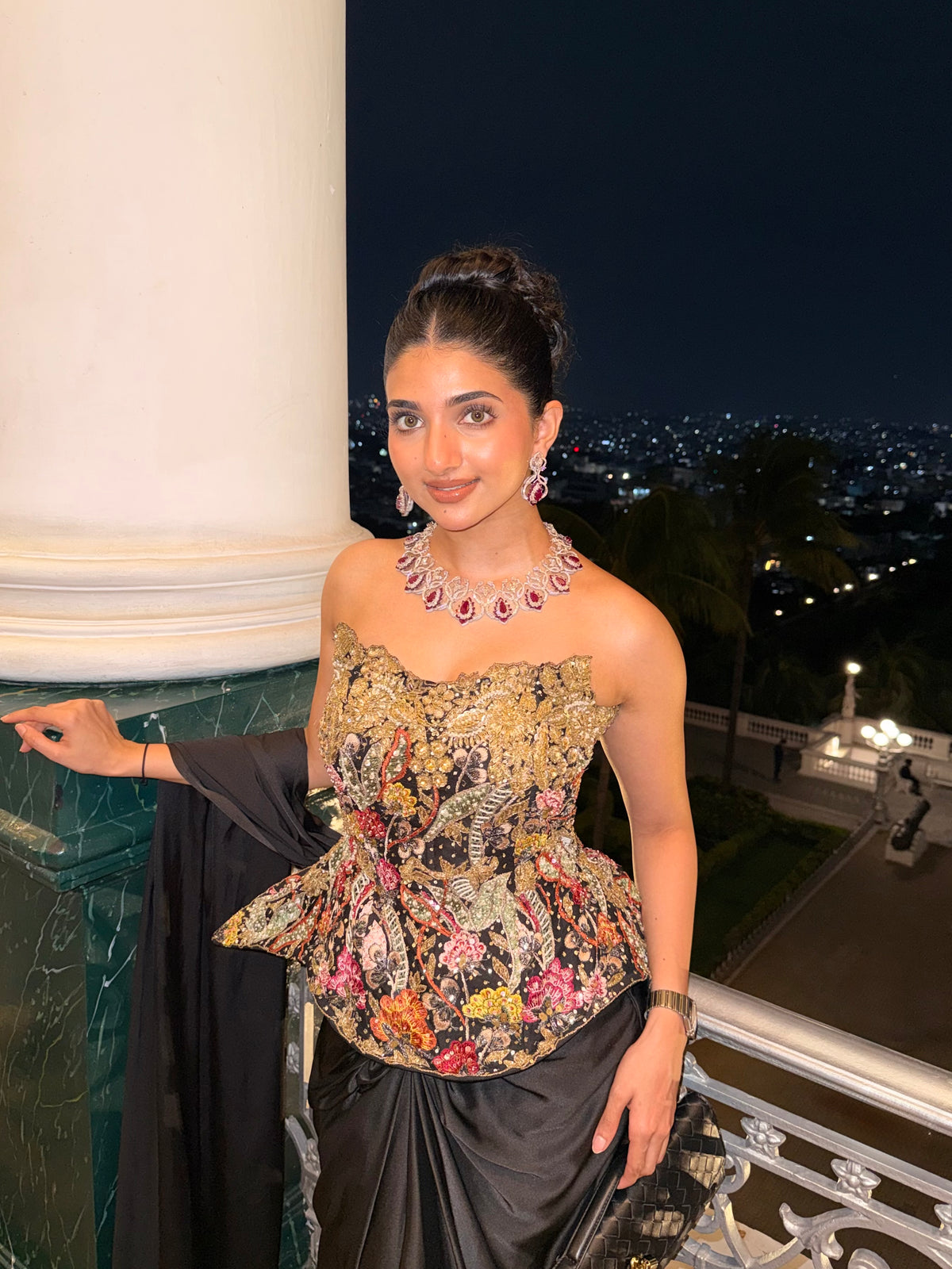 ESHA RAO IN SECRET GARDEN CORSET AND LEHENGA
