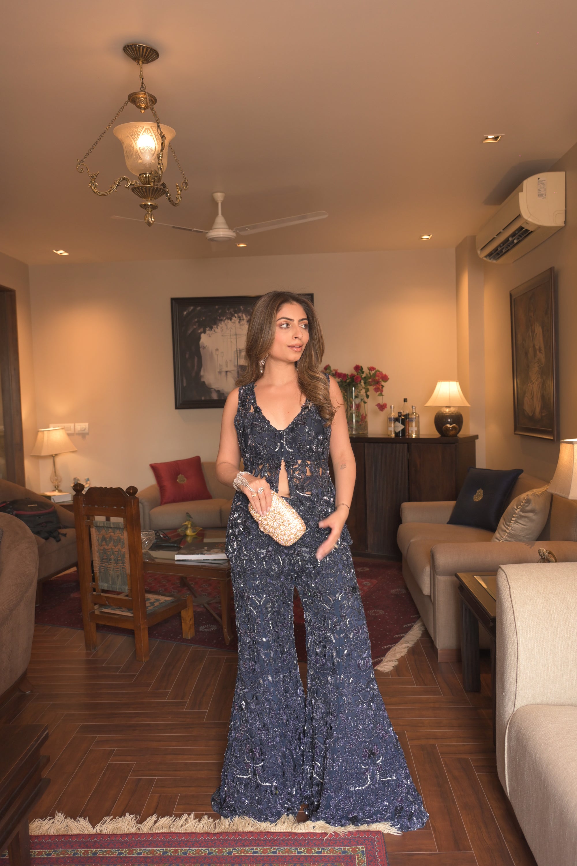 Gouri kumar in Midnight sapphire