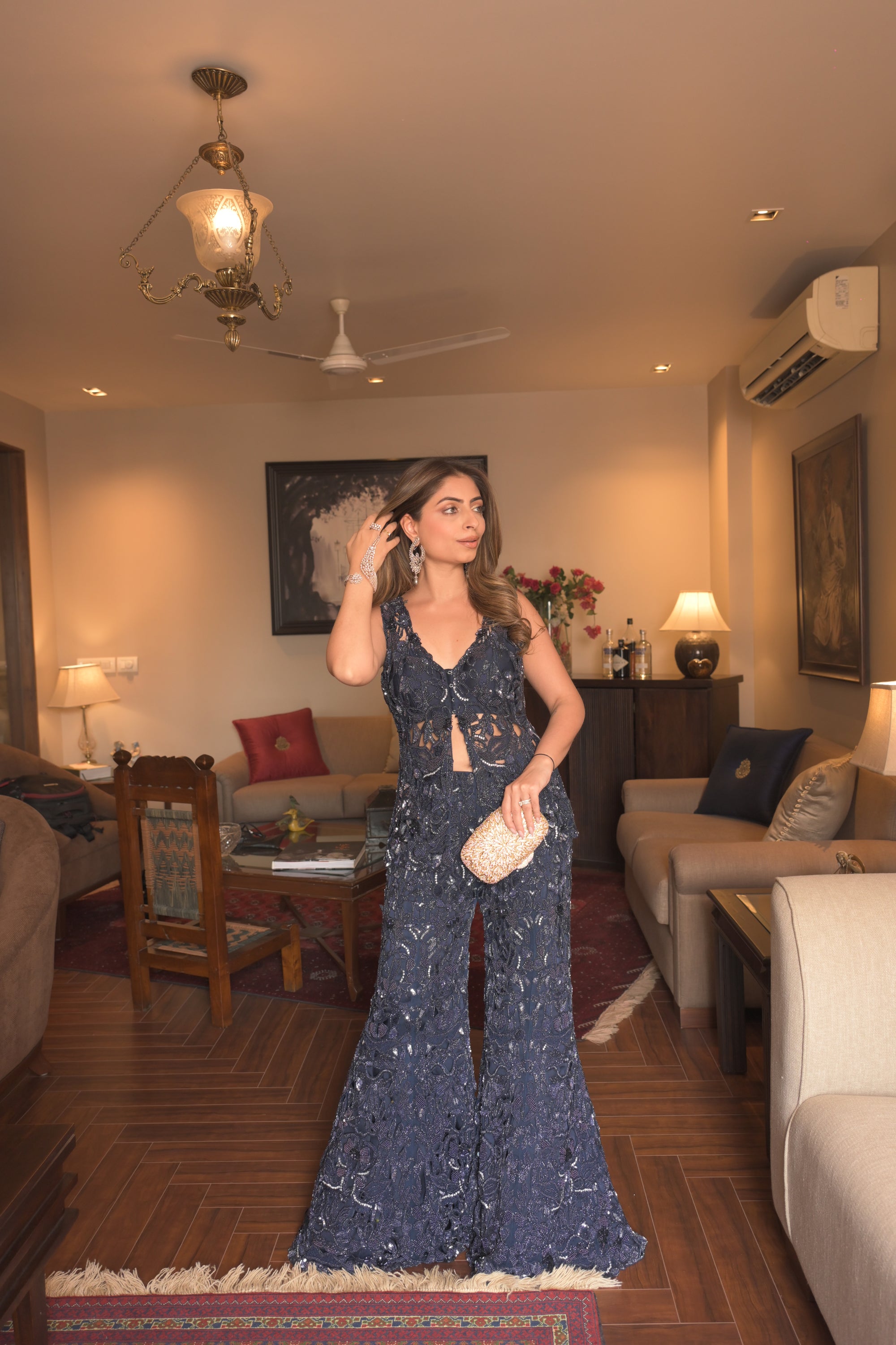 Gouri kumar in Midnight sapphire
