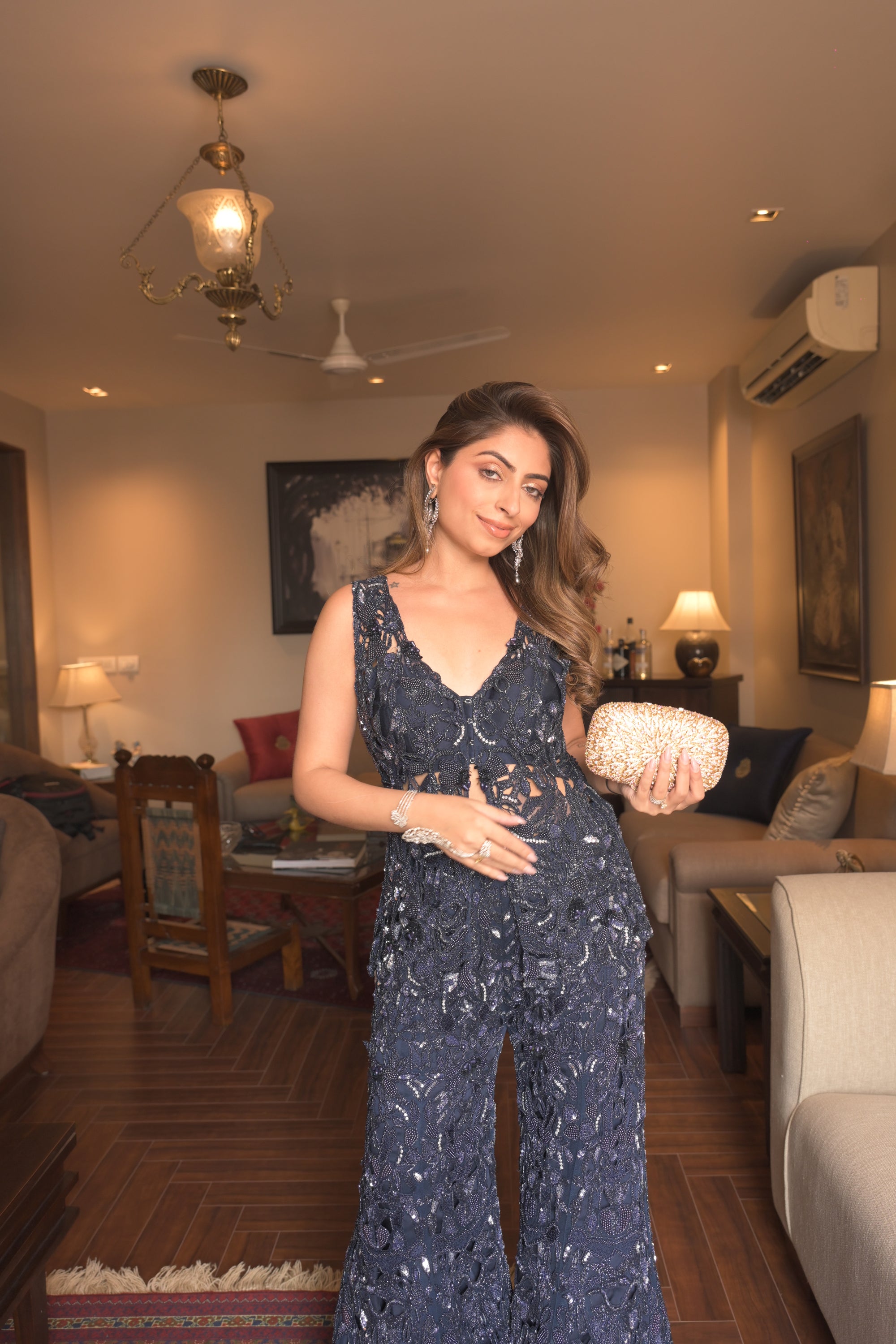Gouri kumar in Midnight sapphire