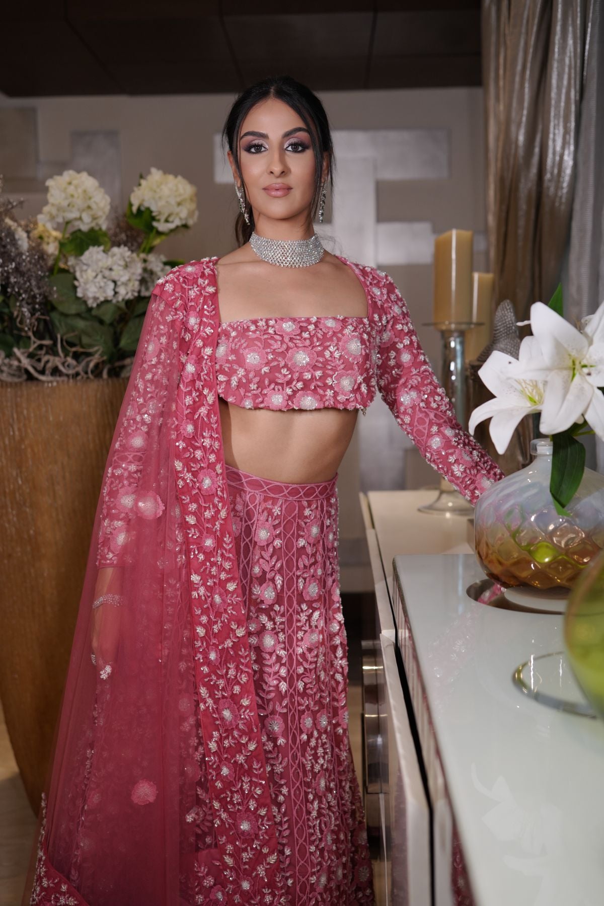 Rouge Pink Lehenga