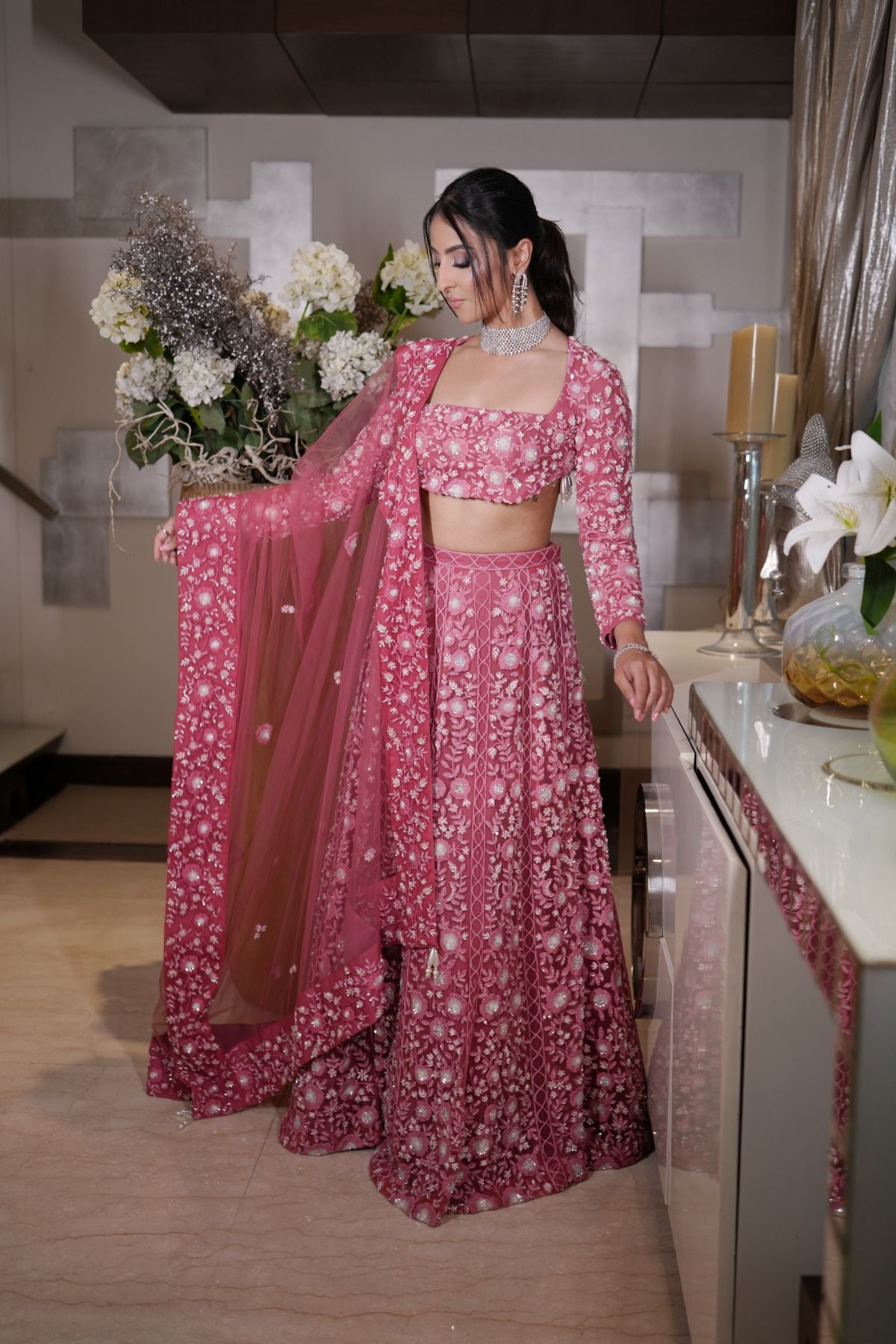 Rouge Pink Lehenga