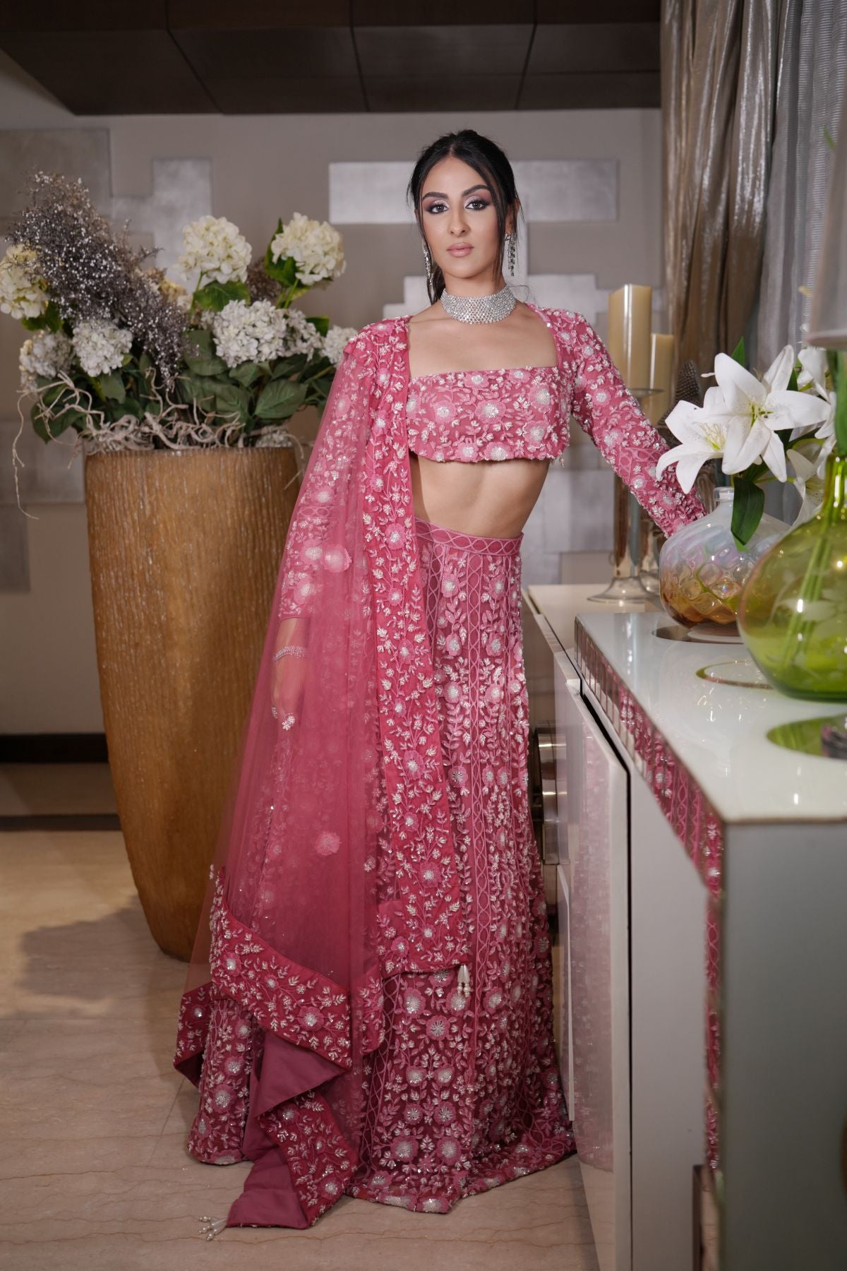 Rouge Pink Lehenga