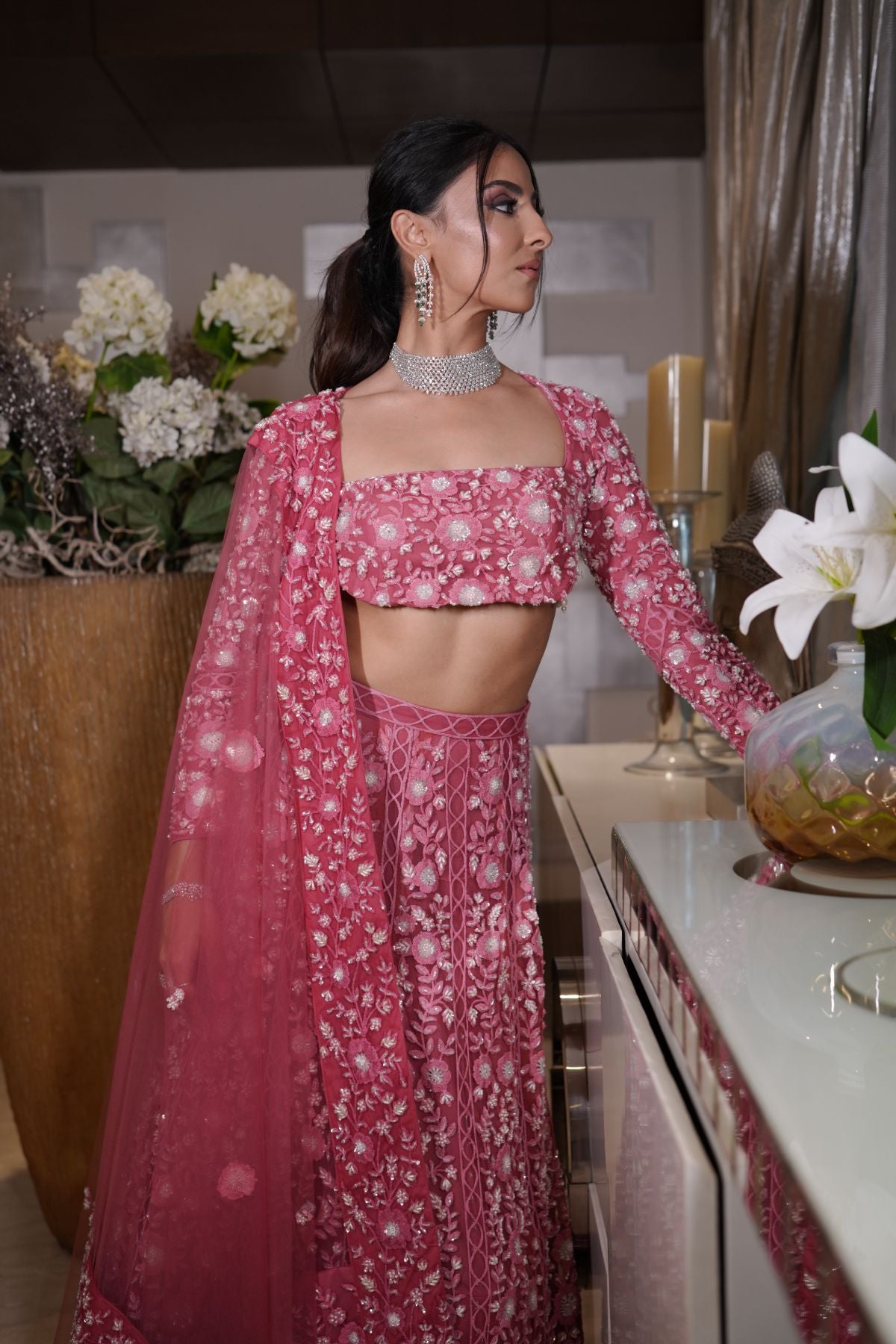 Rouge Pink Lehenga