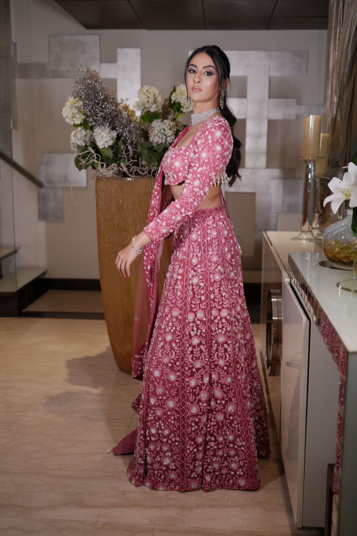 Rouge Pink Lehenga