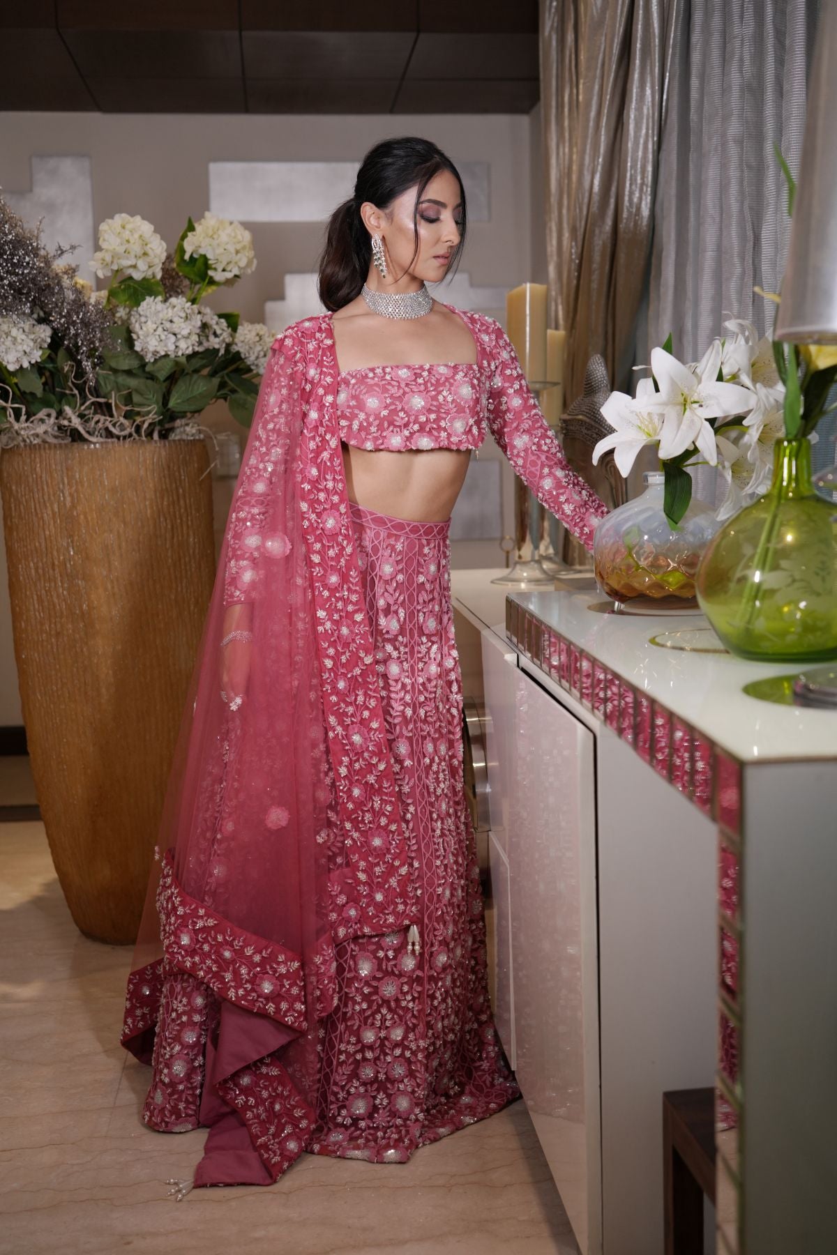 Rouge Pink Lehenga