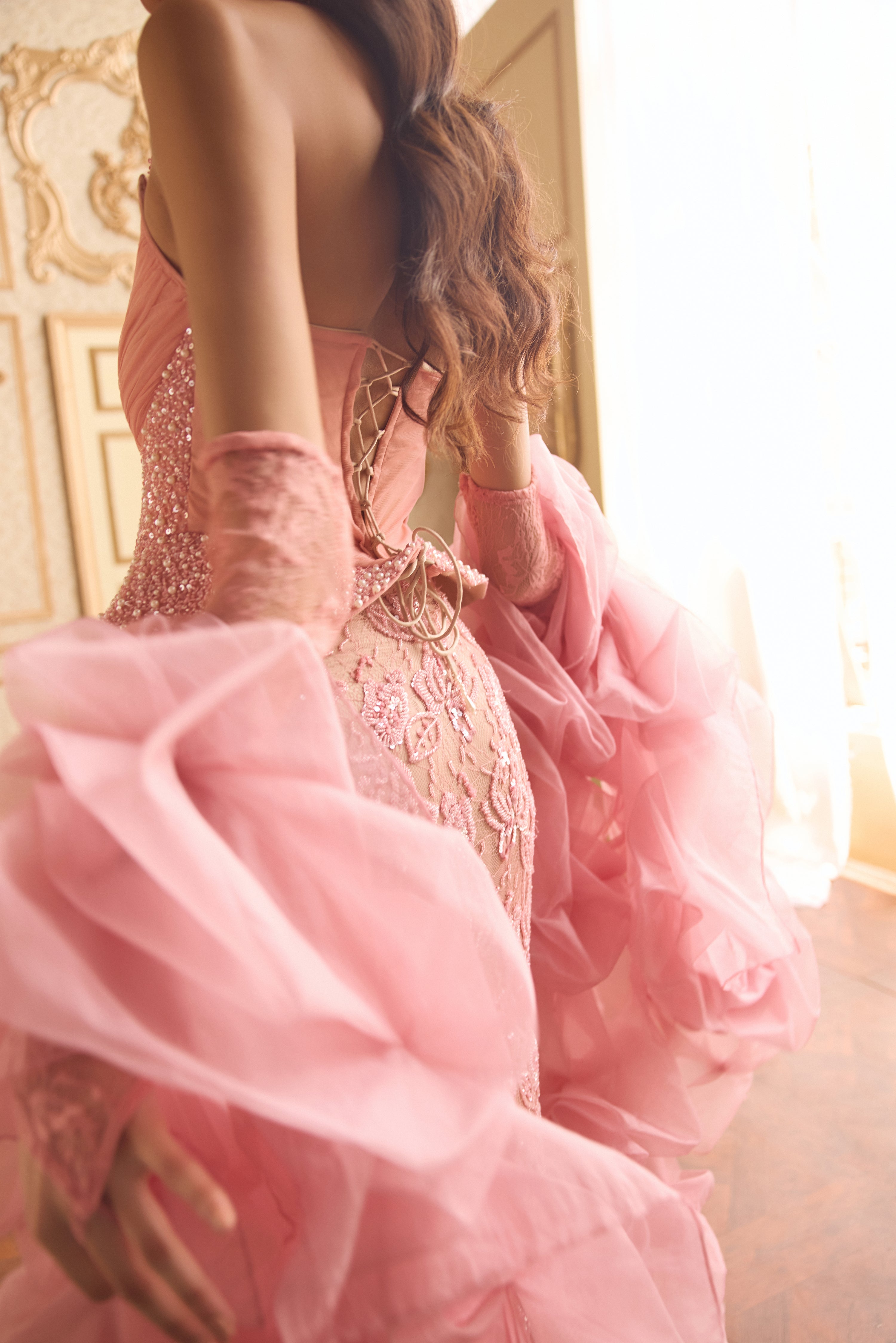 La vie en rose corset Gown