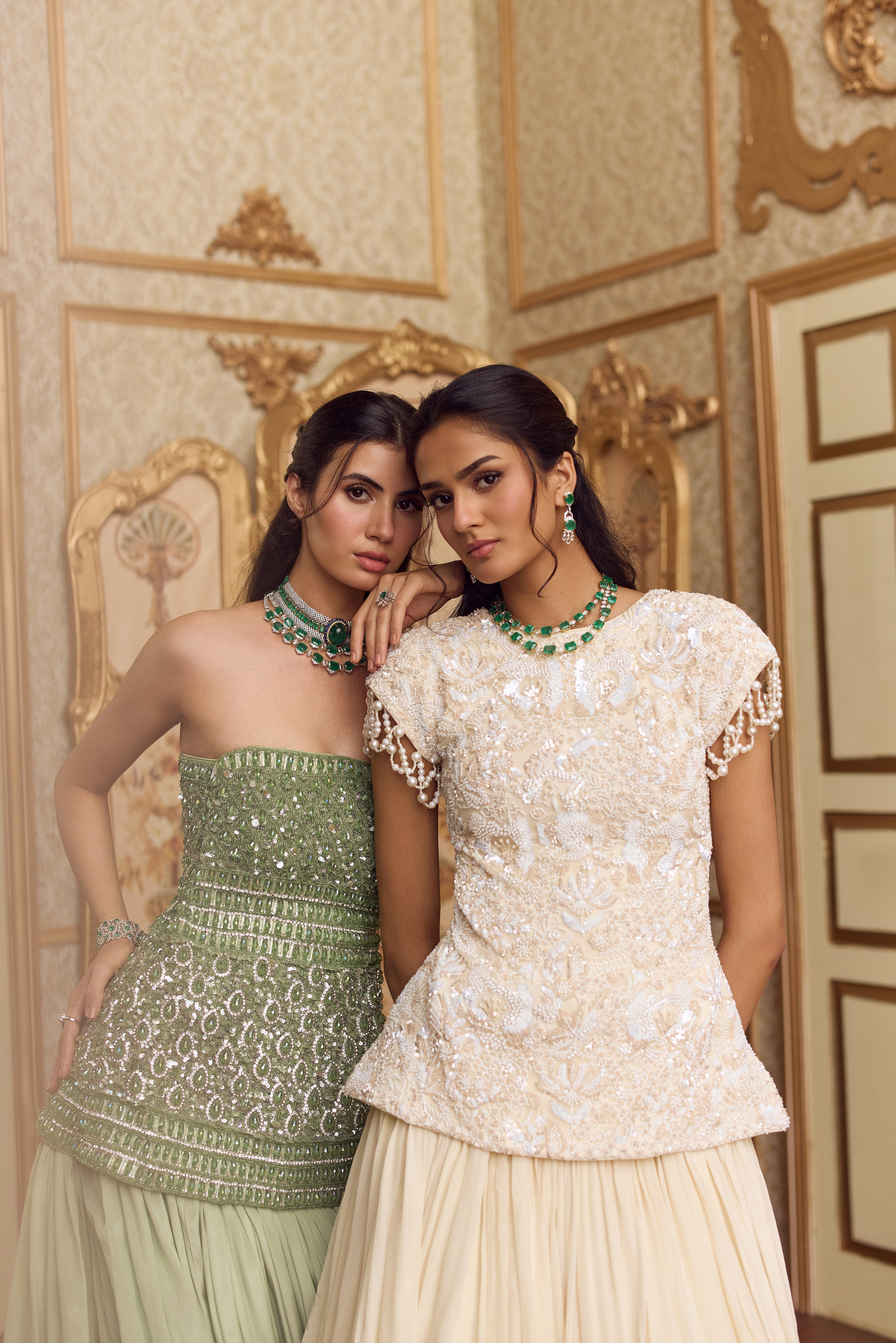 Celestial cream lehenga