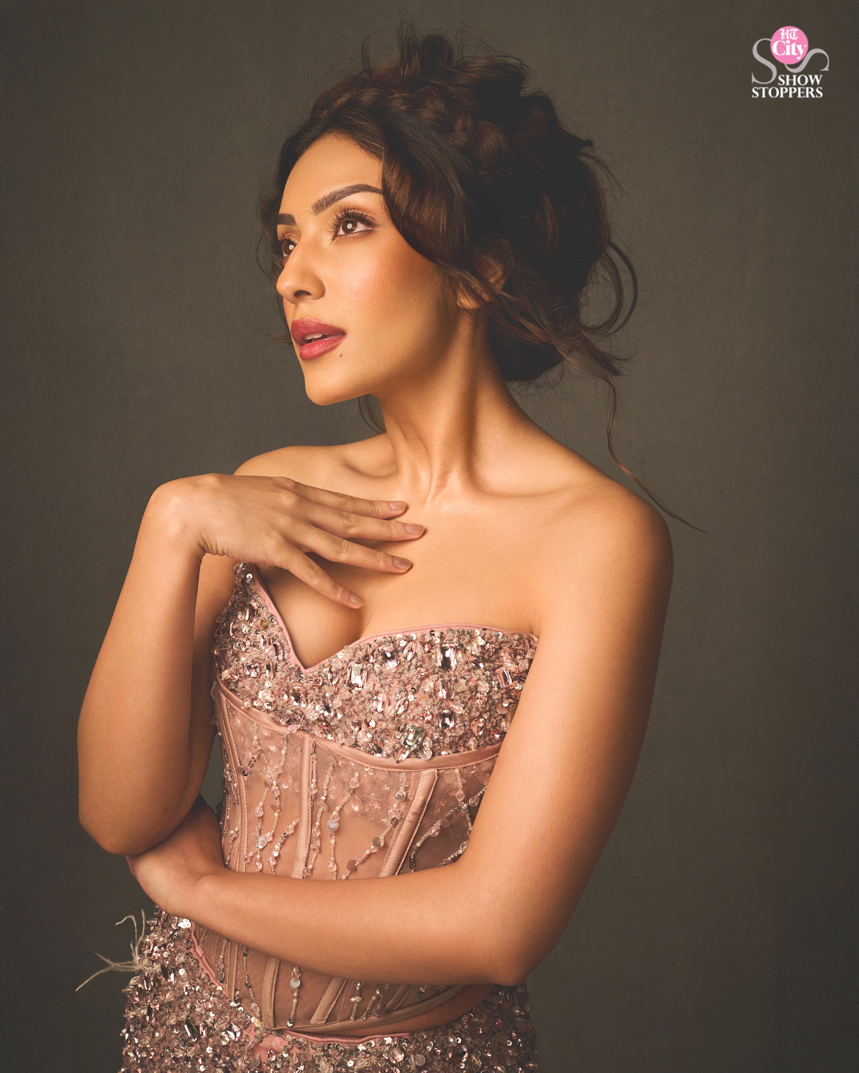 Sahher Bambba in Mandarinfish lehenga