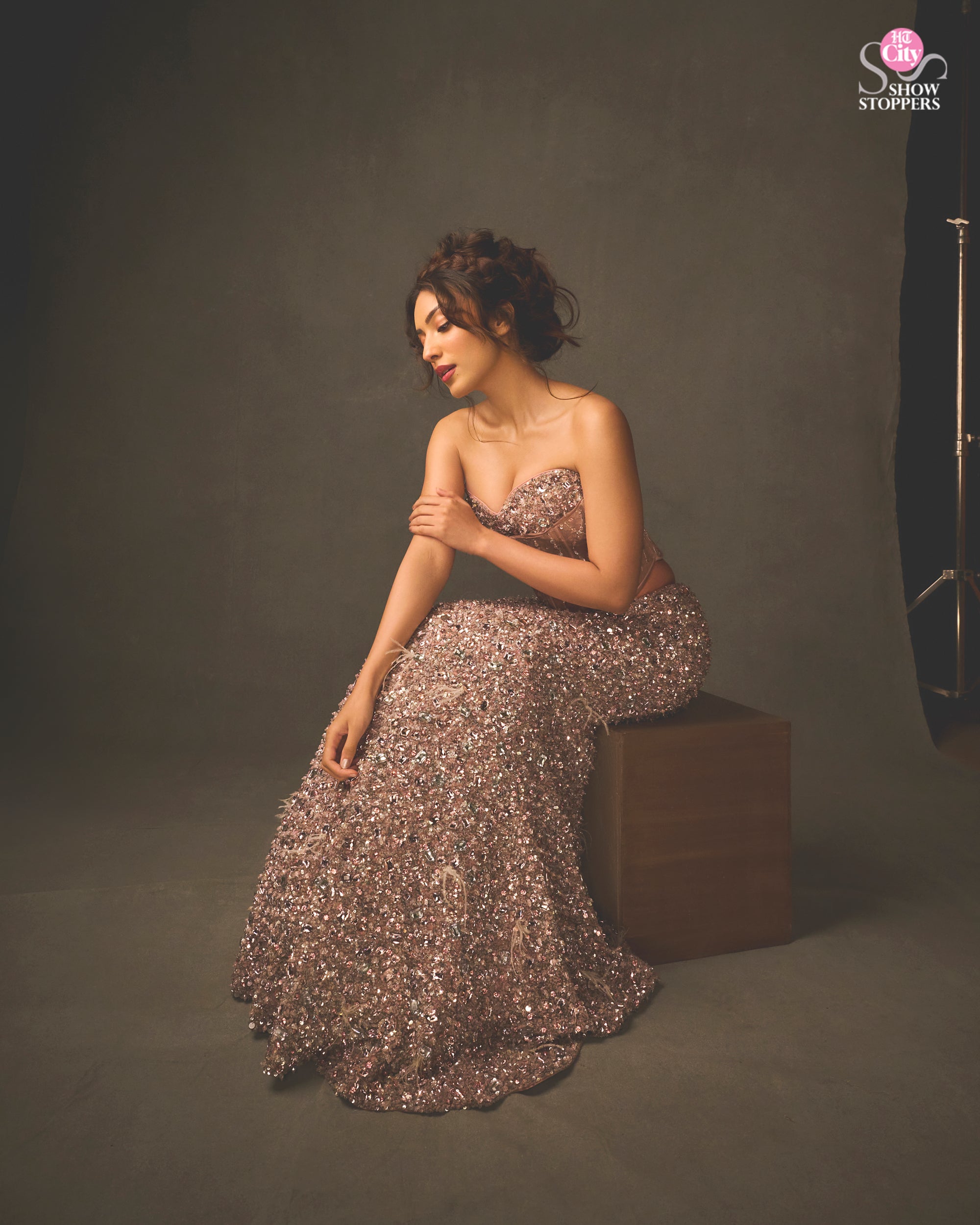 Sahher Bambba in Mandarinfish lehenga